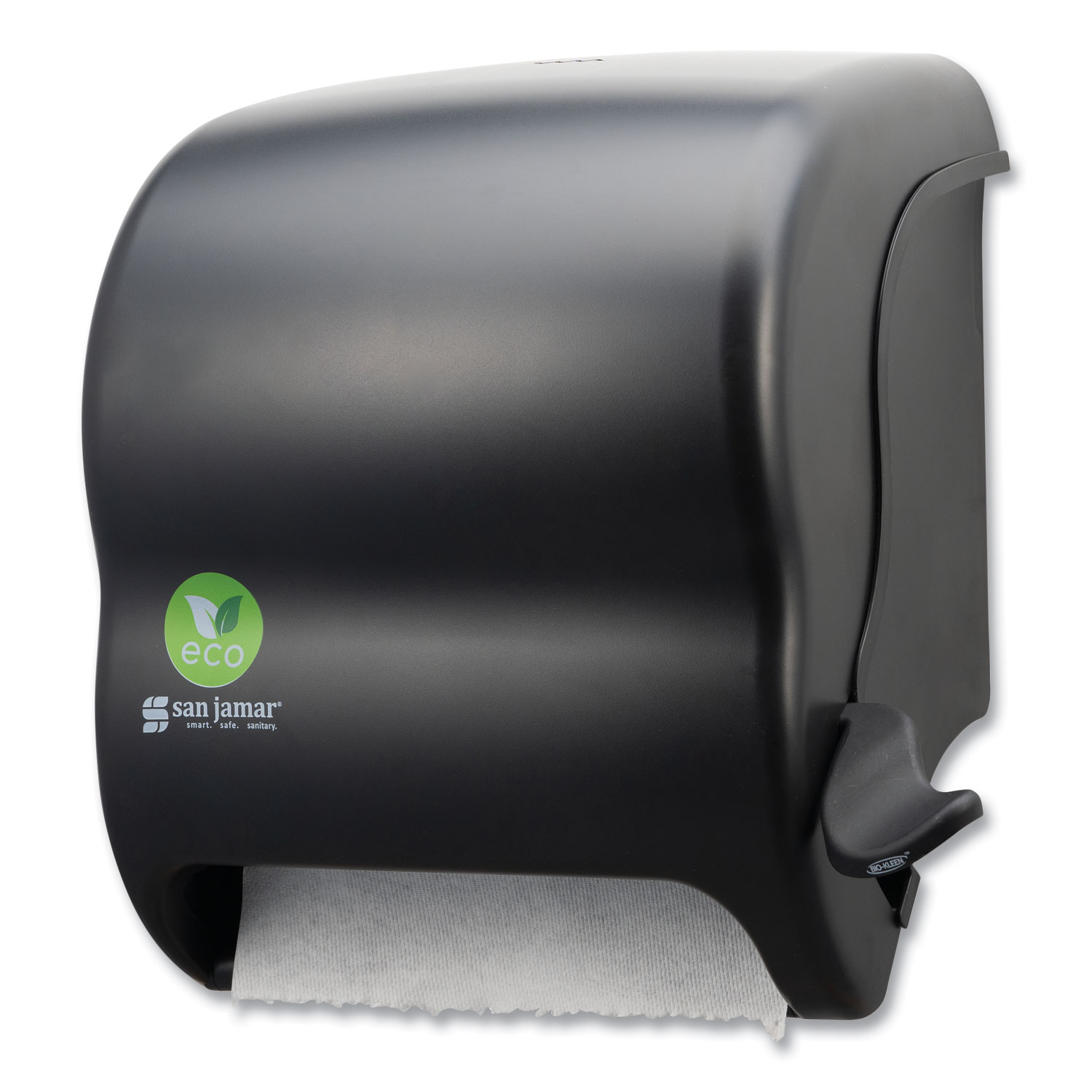 Ecological Green Towel Dispenser, 12.49 x 8.6 x 12.82, Black
