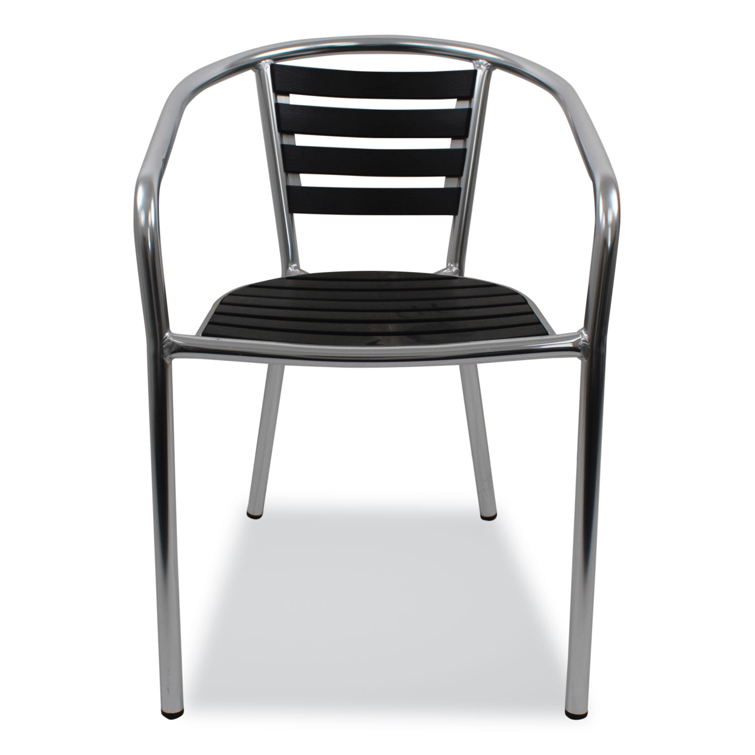 JMC Furniture Pinzon Series Chairs, Support Up to 300 lb, 18 Seat Height, Black/Silver Seat, Black/Silver Back, Silver Base