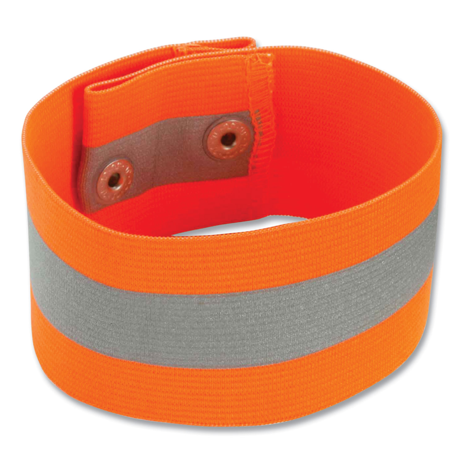 GloWear Hi Vis Arm and Leg Band with Snap Closure, Large/X-Large, Orange