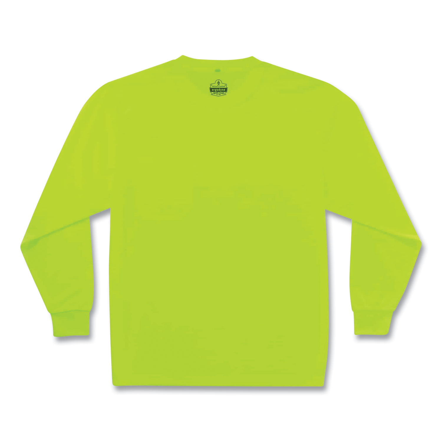 GloWear 8091 Non-Certified Hi-Vis Long Sleeve Shirt, 5X-Large, Lime