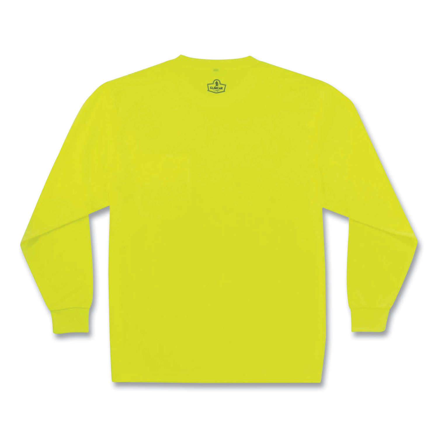 GloWear 8091 Non-Certified Hi-Vis Long Sleeve Shirt, Small, Lime