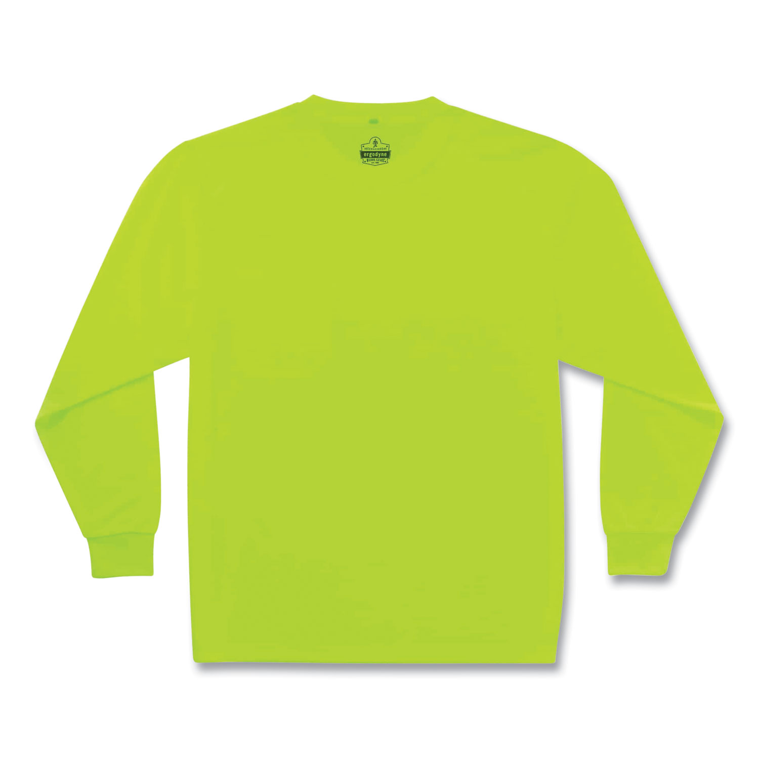 GloWear 8091 Non-Certified Hi-Vis Long Sleeve Shirt, 4X-Large, Lime