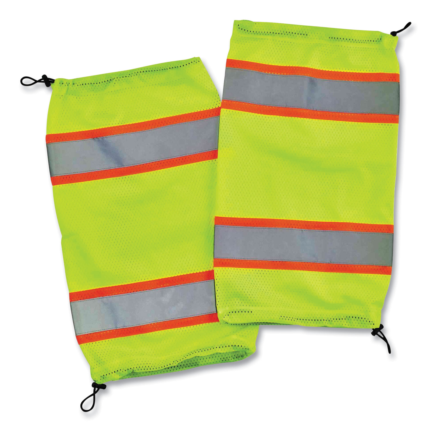 GloWear 8009 Class E Two-Tone Mesh Leg Gaiters, One Size Fits Most, Lime