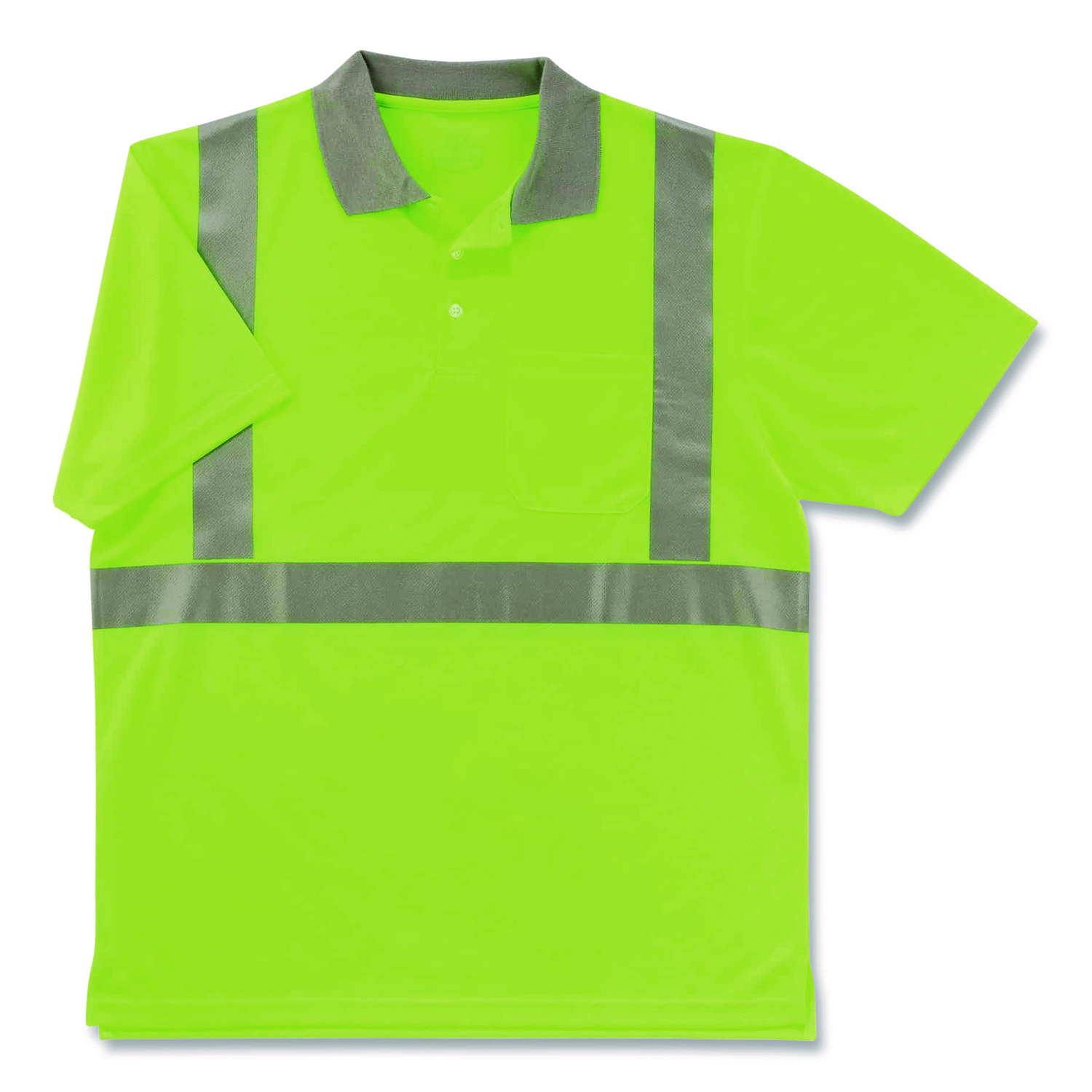 GloWear 8295 Class 2 Hi-Vis Polo Shirt, Medium, Lime