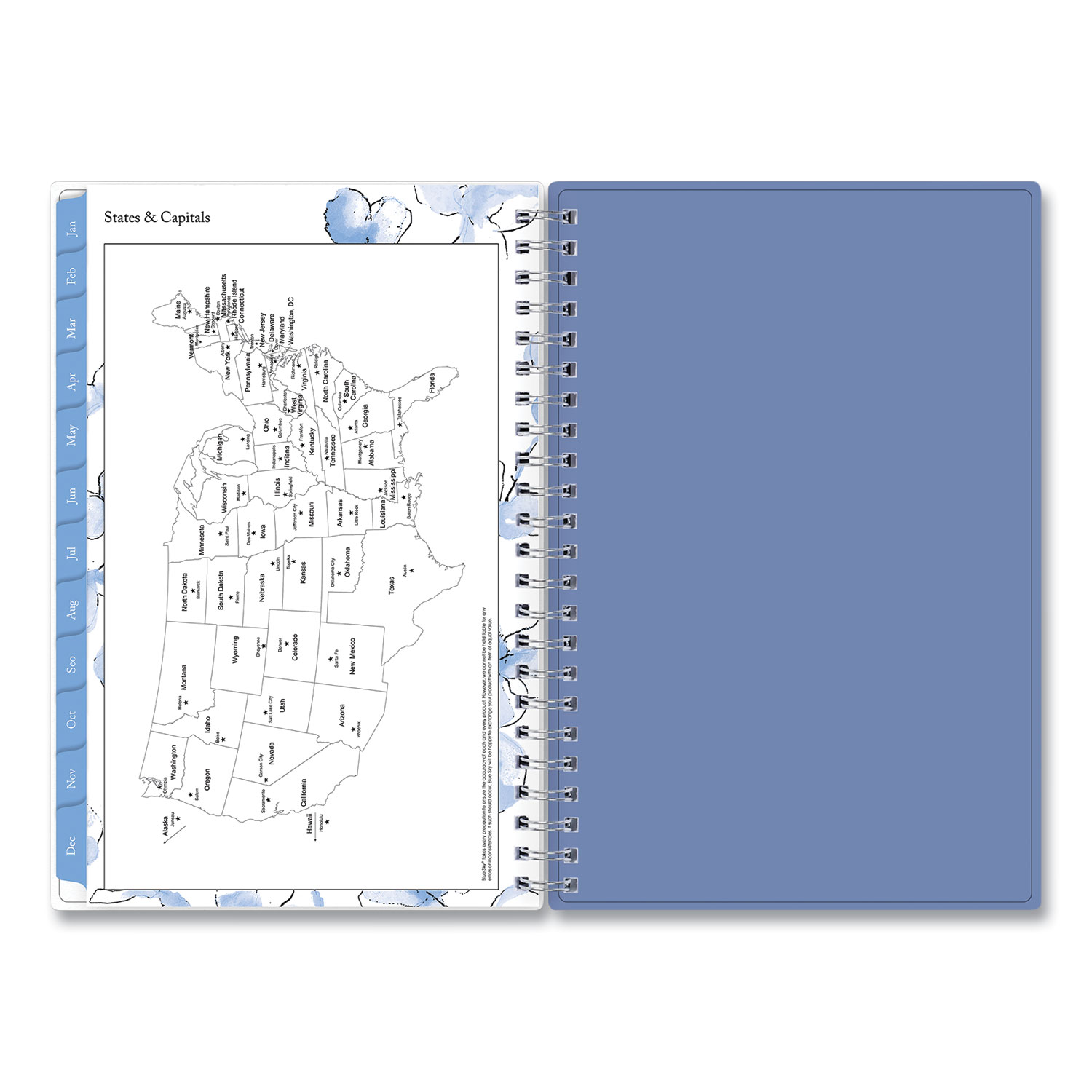 Lindley Weeklymonthly Planner Lindley Floral Artwork 8 X 5 White