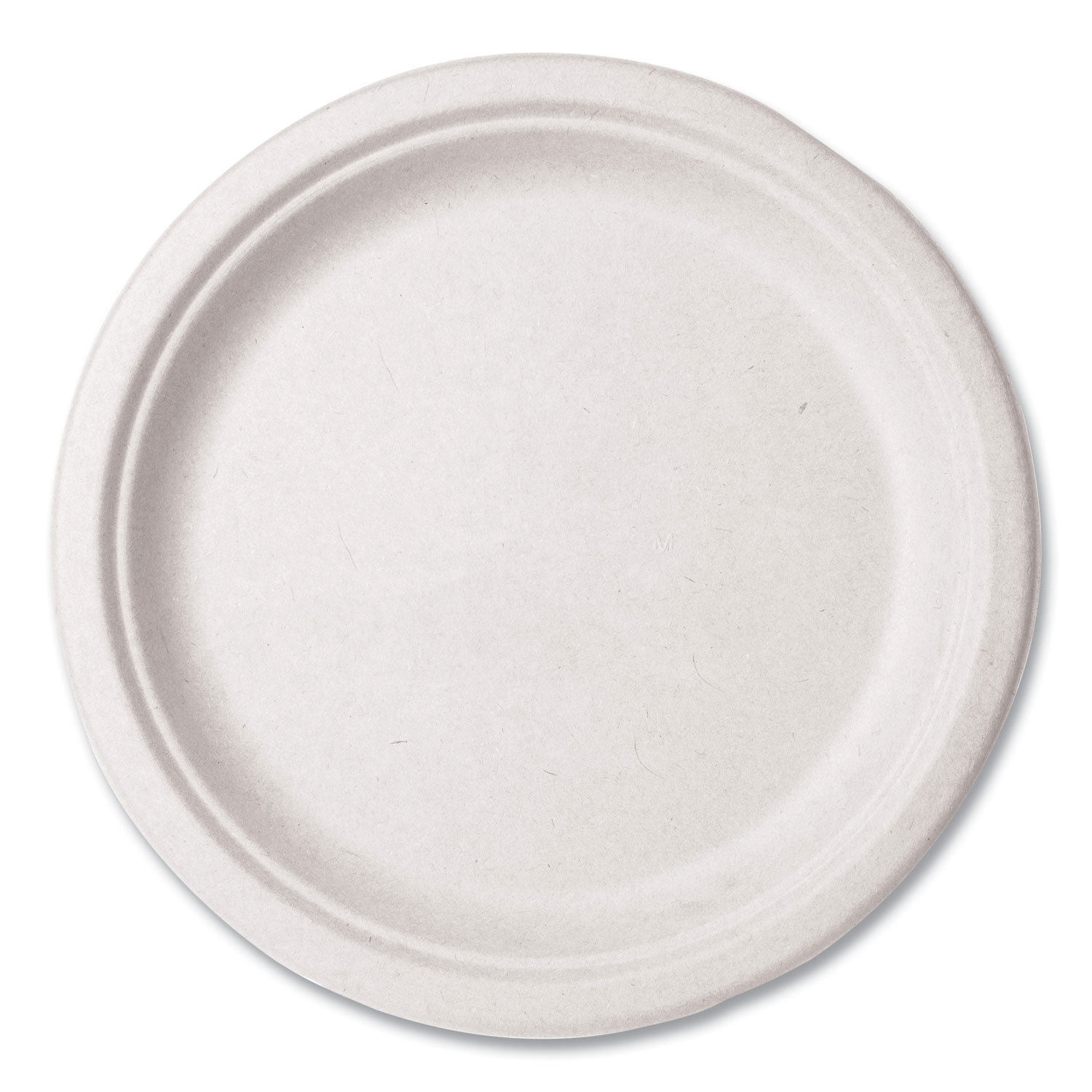 Molded Fiber Tableware, Compostable, Plate, 10″ dia, White, 500/Carton