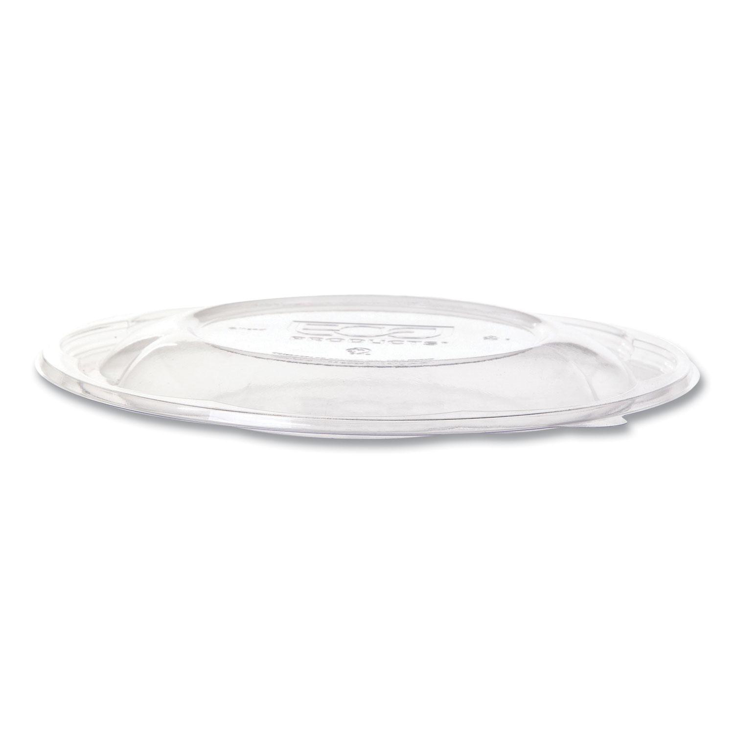 Eco-Products EP-SBS64 64 oz. Clear Compostable Plastic Salad Bowl