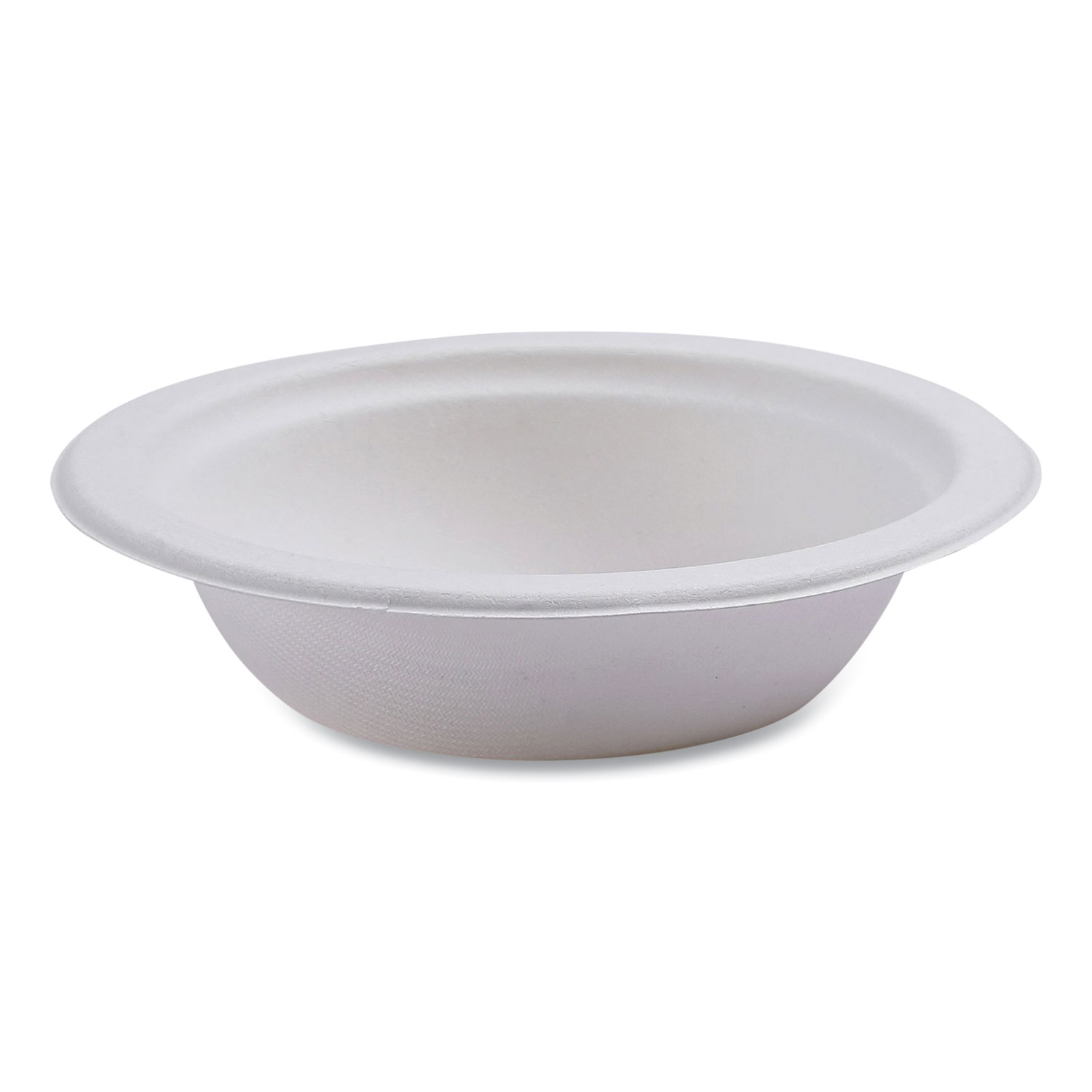 Vanguard Renewable and Compostable Sugarcane Bowls, 12 oz, White, 1,000/Carton