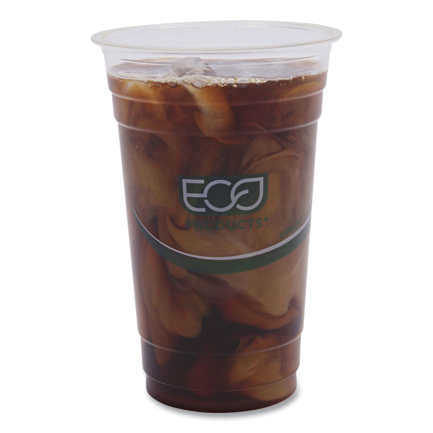 Eco-Products 16 oz GreenStripe Cold Cups - 50 / Pack - Clear