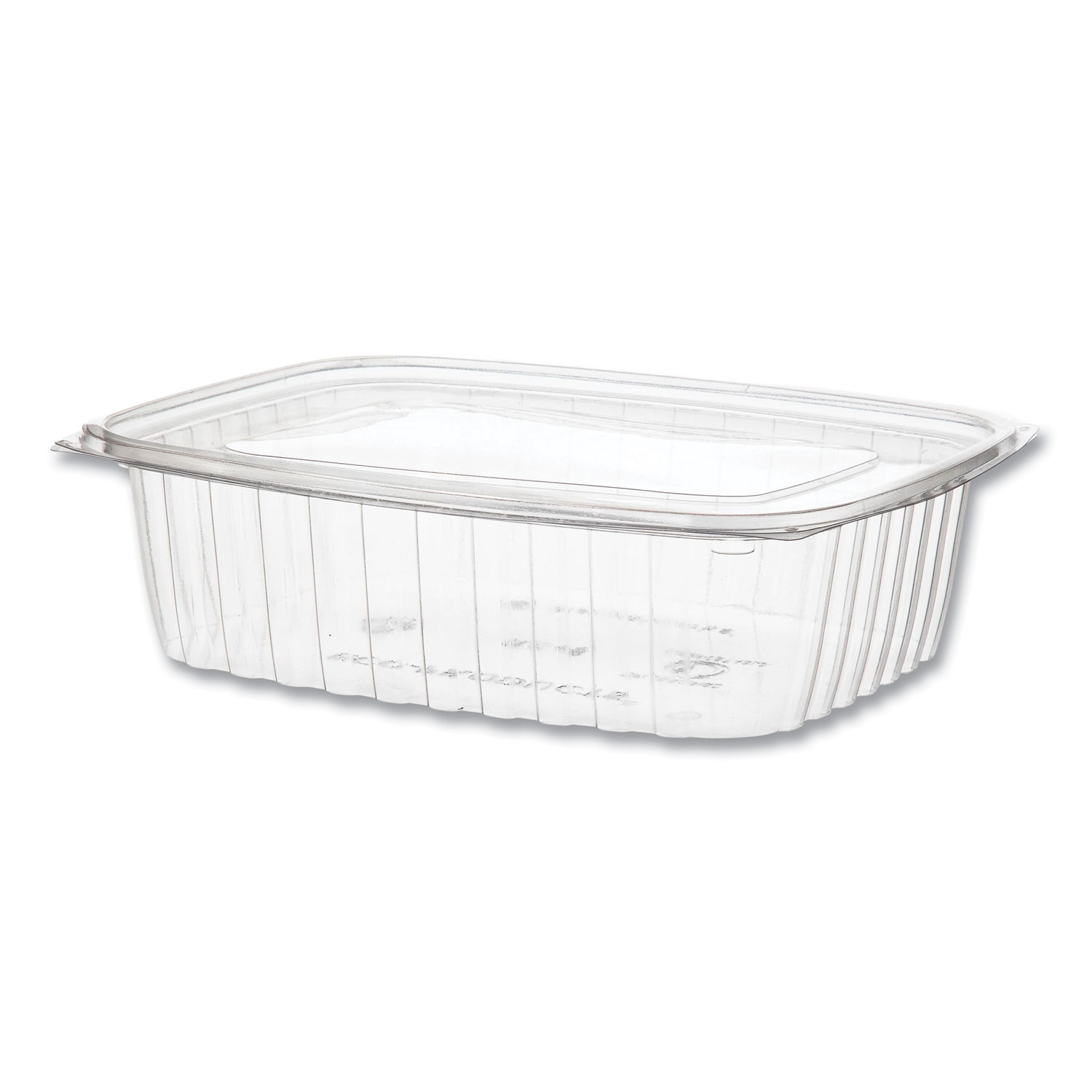 Eco-Products PLA Clear Rectangular Deli Lid Container - 12 oz - EP