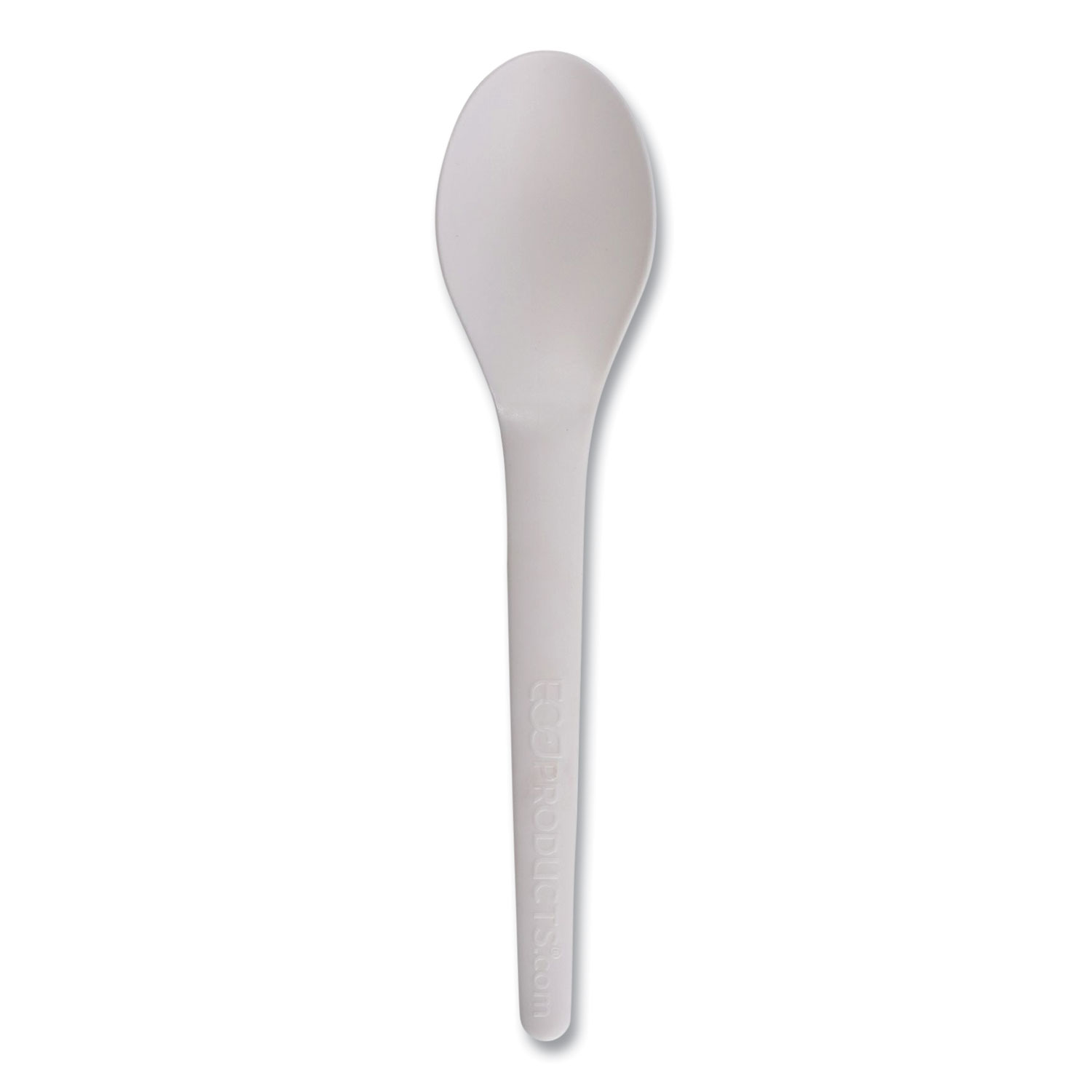 Plantware Compostable Cutlery, Spoon, 6″, White, 1,000/Carton