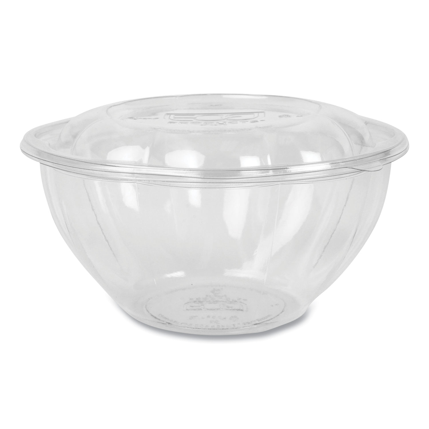 32oz Crystal Clear Plastic Disposable Salad Bowls with Lids To-Go