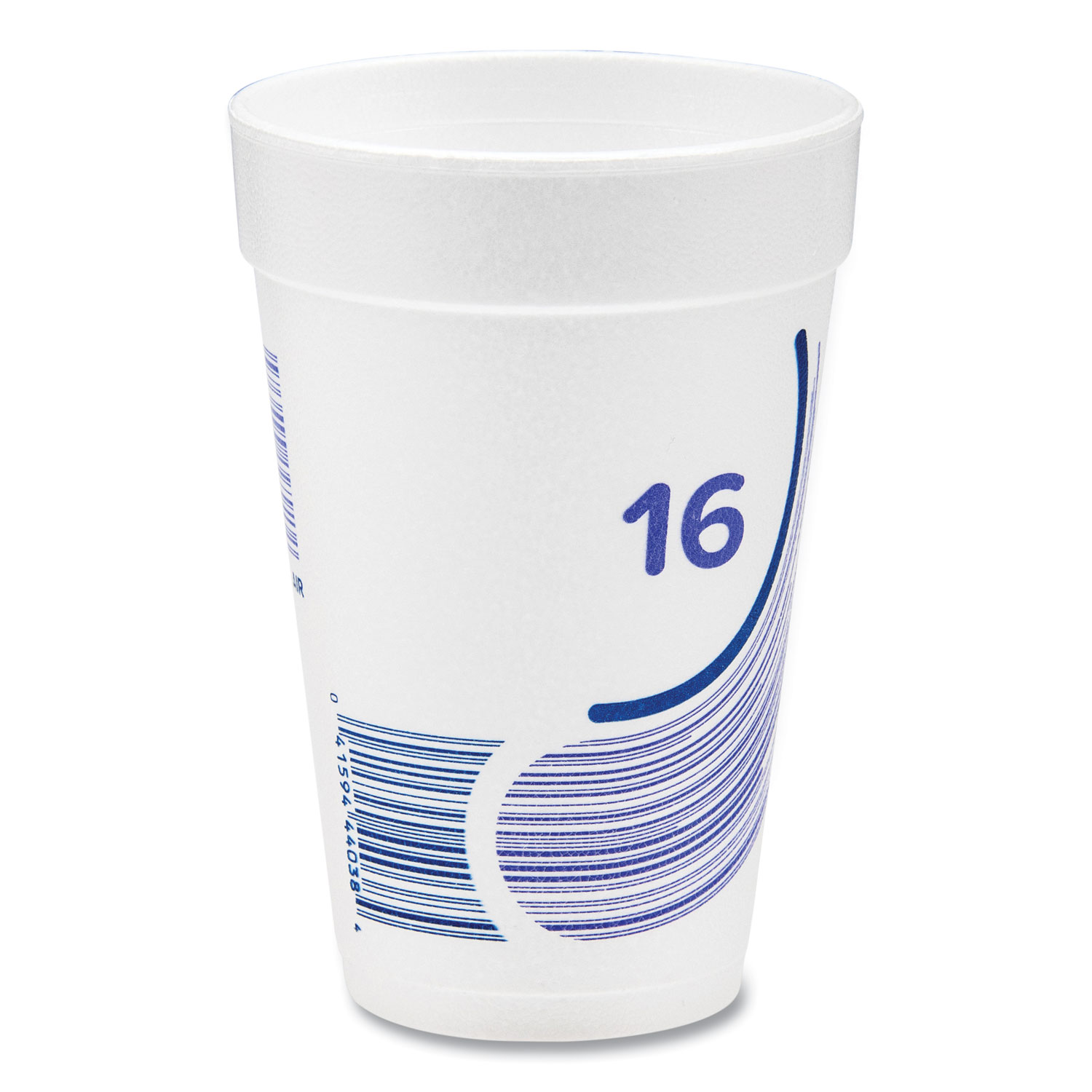 Breeze Hot/Cold Insulated Foam Drinking Cups, 16 oz, Purple/White/Blue, 1,000/Carton