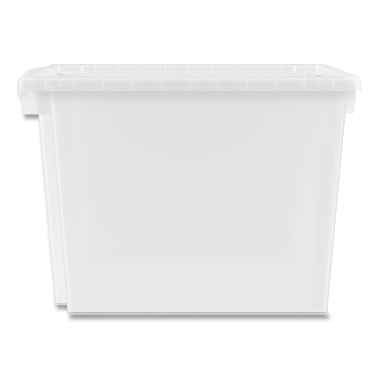 Clever Store Basic Latch-Lid Container, 71 qt, 18.63 x 23.5 x 12.25,  Clear - Zerbee