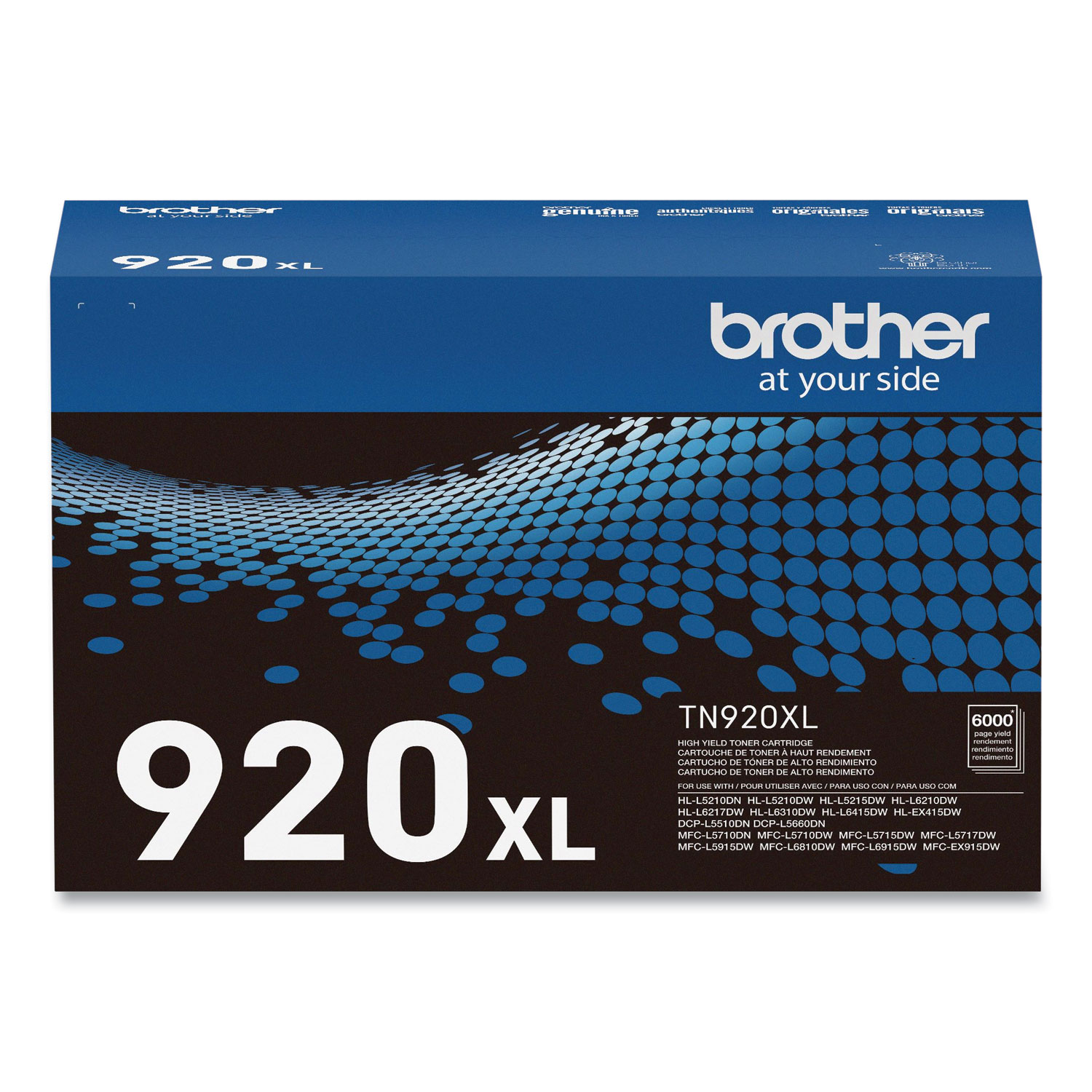 TN920XL High-Yield Toner, 6,000 Page-Yield, Black - Zerbee