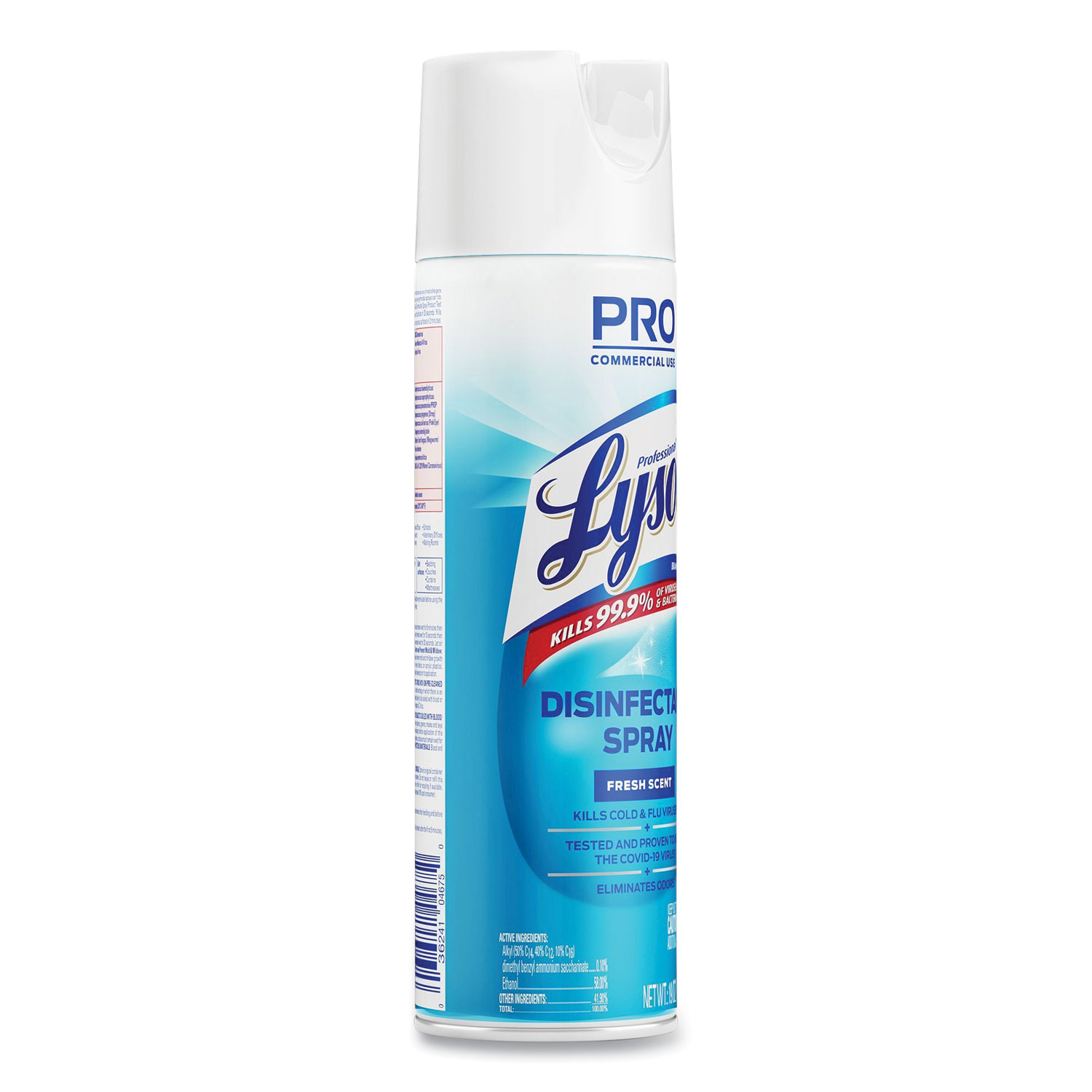 Disinfectant Foam Cleaner, 24 oz Aerosol Spray