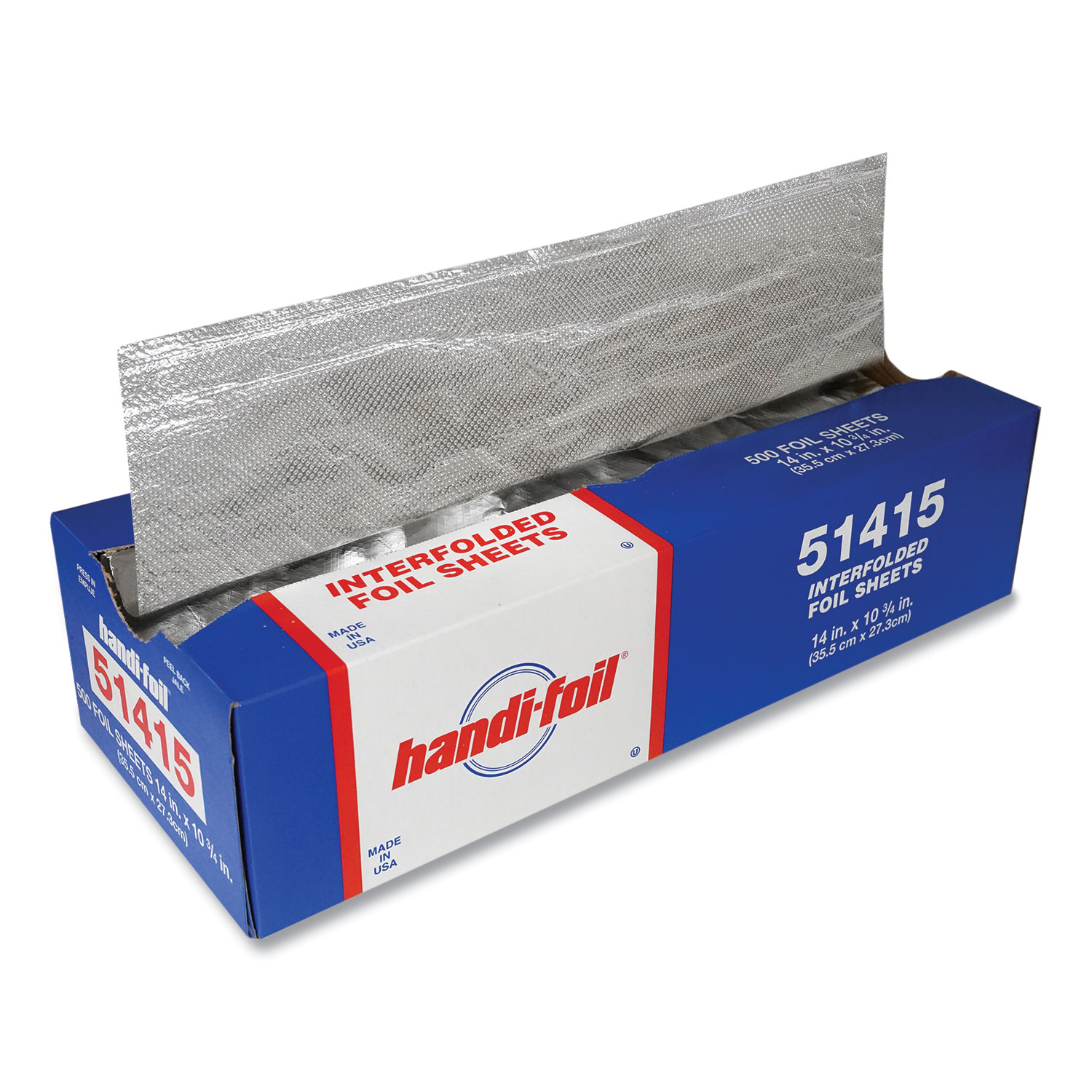 Handi-foil 51415 Interfolded Foil Sheets, 14 x 10.75, 6/Carton