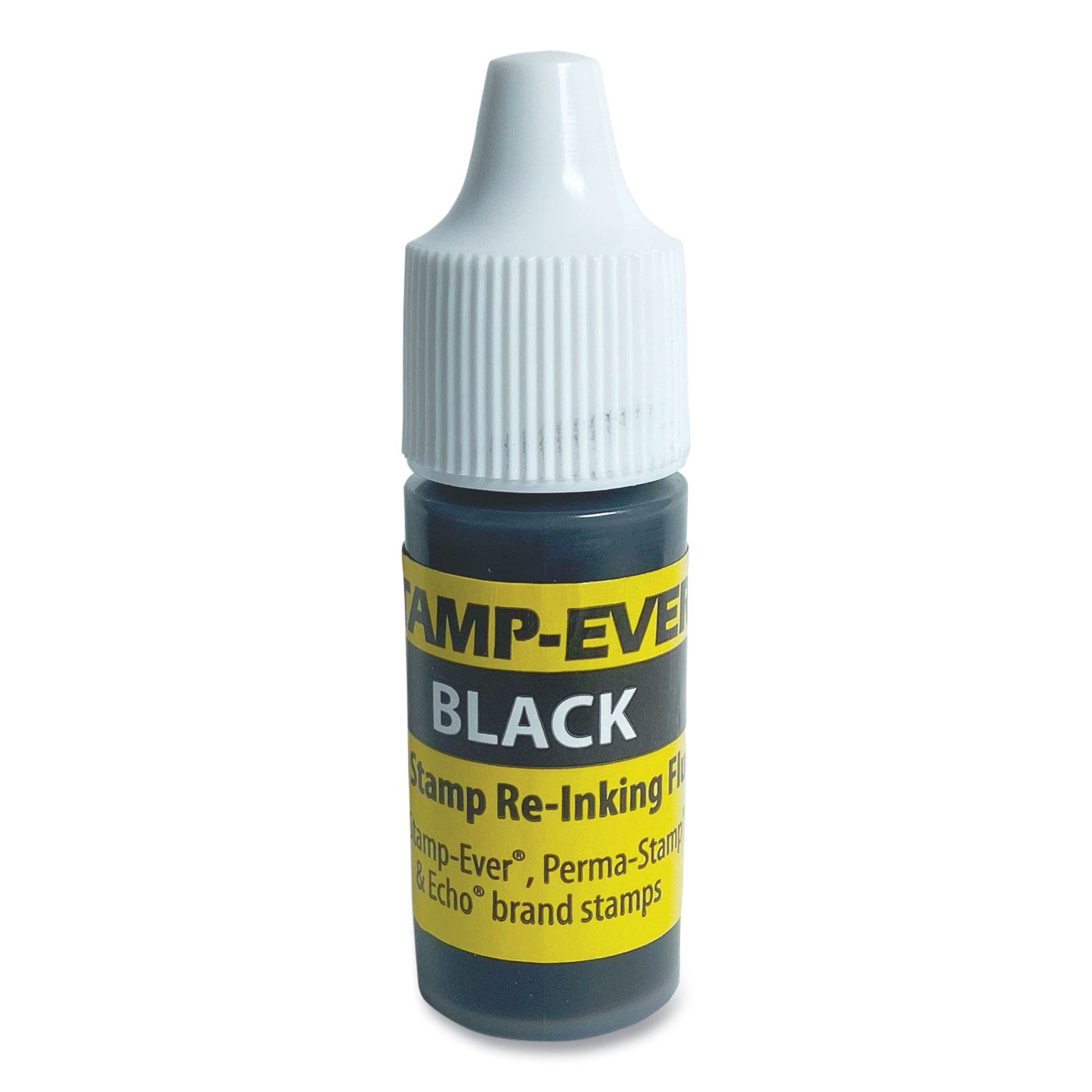 Refill Ink for Clik! and Universal Stamps, 7 mL Bottle, Black - Zerbee