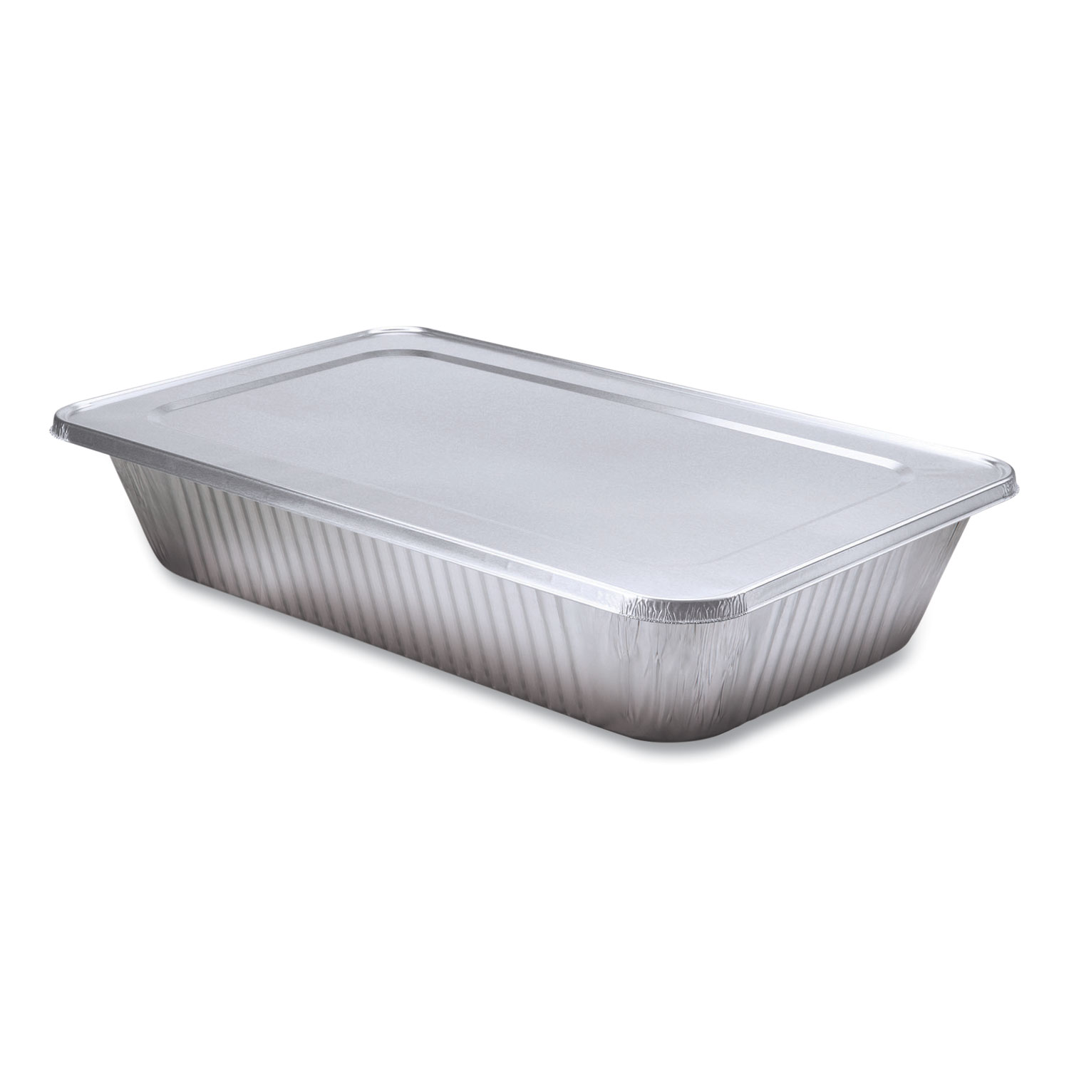 Steam Table Pan Lids, Full Curl Edge, Fits Full-Size Pan, 0.62″ Deep, 12.87 x 20.81, 50/Carton