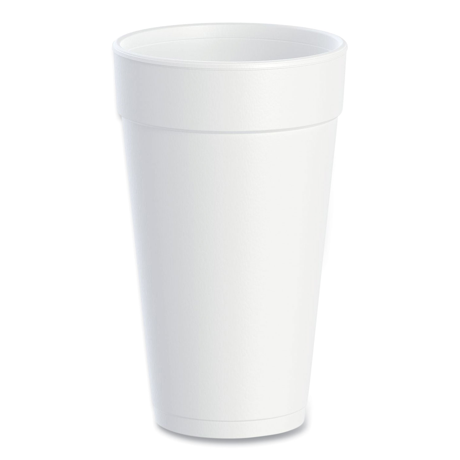 Foam Drink Cups, 20 oz, White, 25/Bag, 20 Bags/Carton - mastersupplyonline