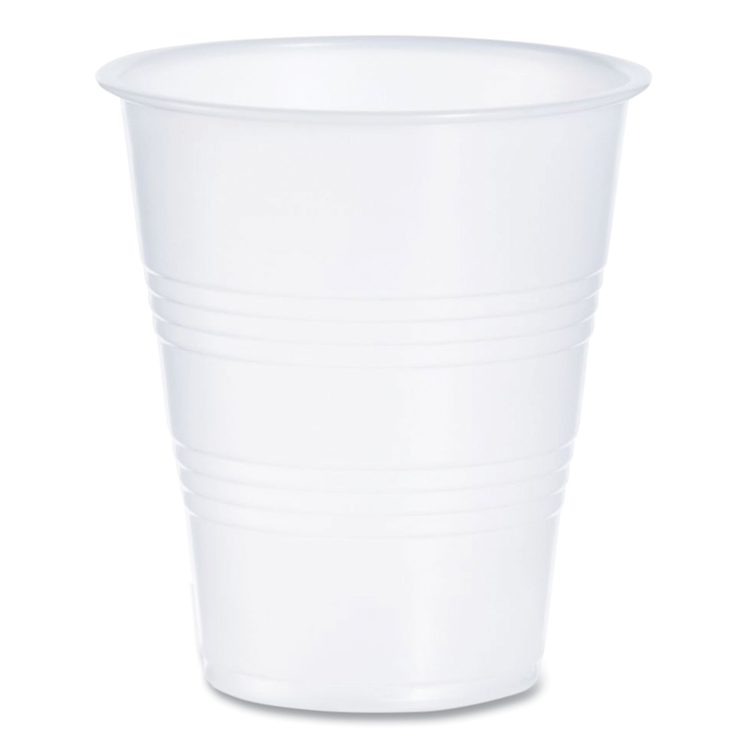 High-Impact Polystyrene Cold Cups, 7 oz, Translucent, 100/Pack