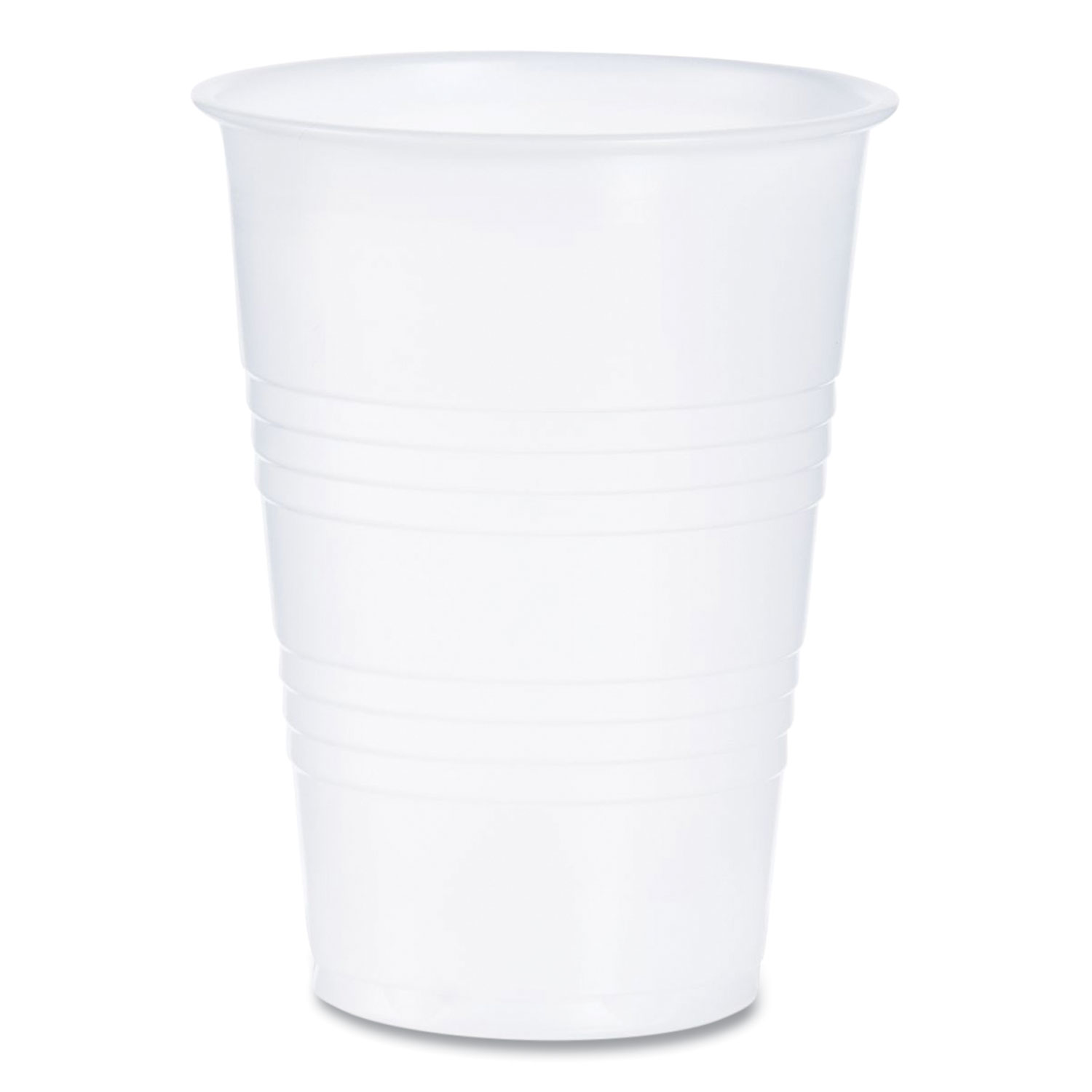 High-Impact Polystyrene Cold Cups, 10 oz, Translucent, 100/Sleeve, 25 Sleeves/Carton