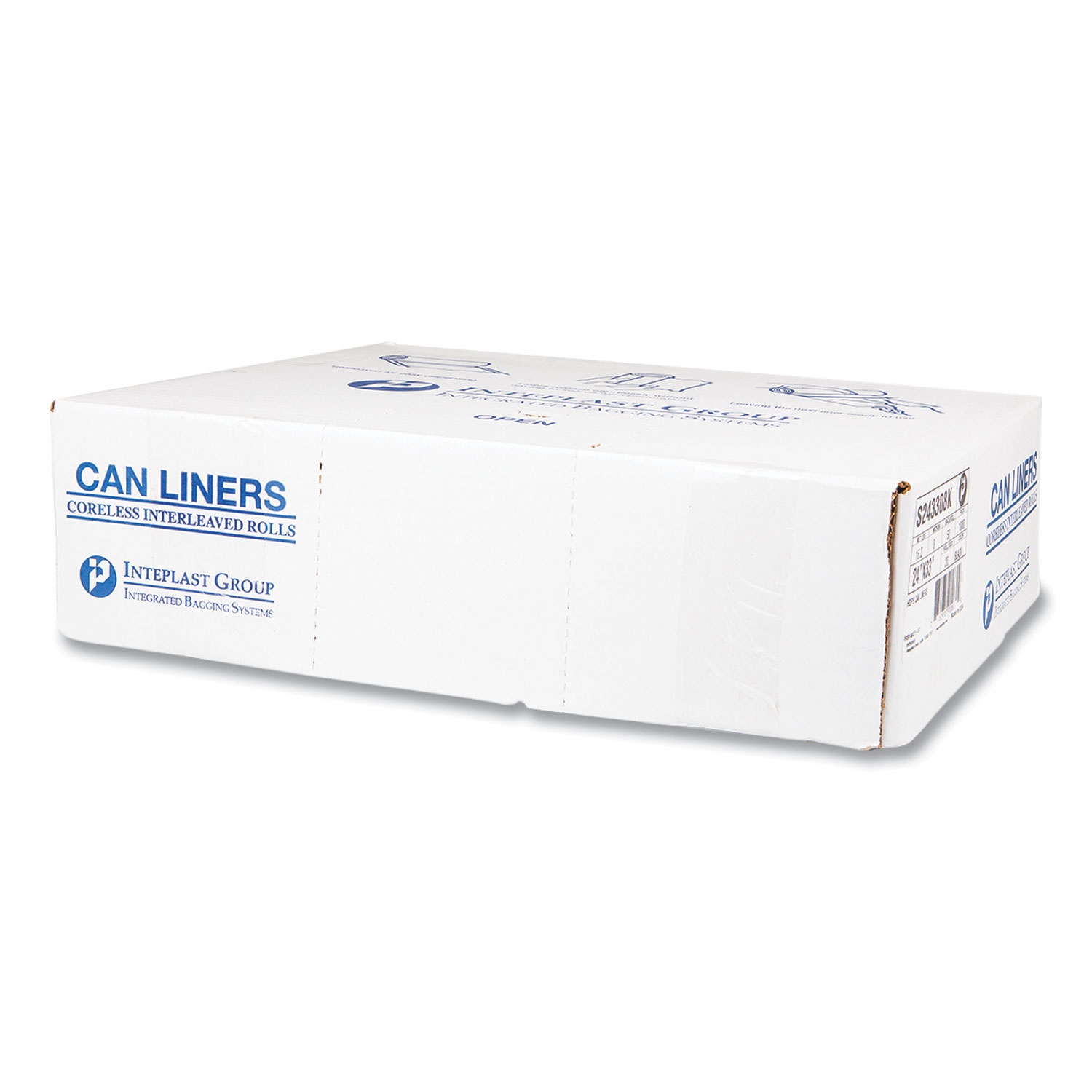 Inteplast Group 10 Gallon Perforated Roll Commercial Can Liners - Natural