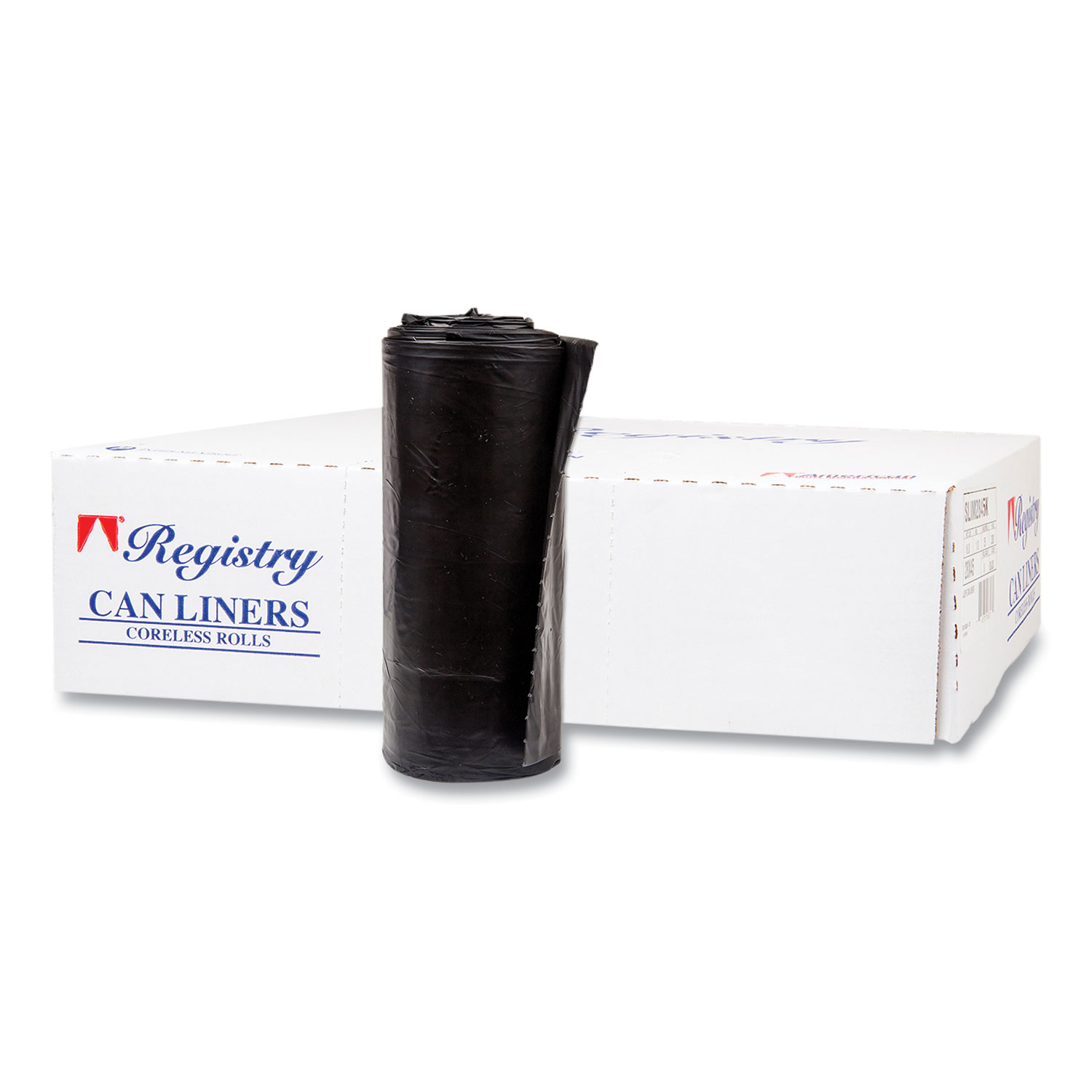 Inteplast Group High-Density Can Liner, 38 x 60, 60gal, 14mic, Clear, 25/Roll, 8 Rolls/Carton