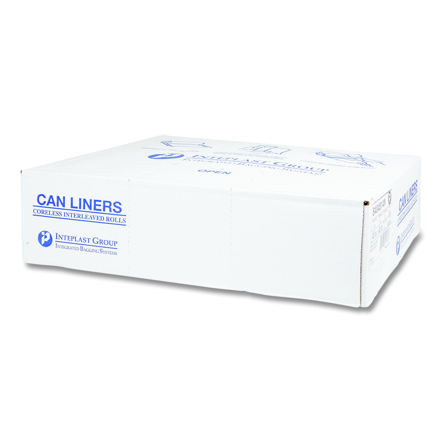 thumbnail image 2 of Inteplast High-Density Can Liner – 40x48, 45 Gallon, 12 Micron Black (25/Roll, Sold By Roll) 2 of 6