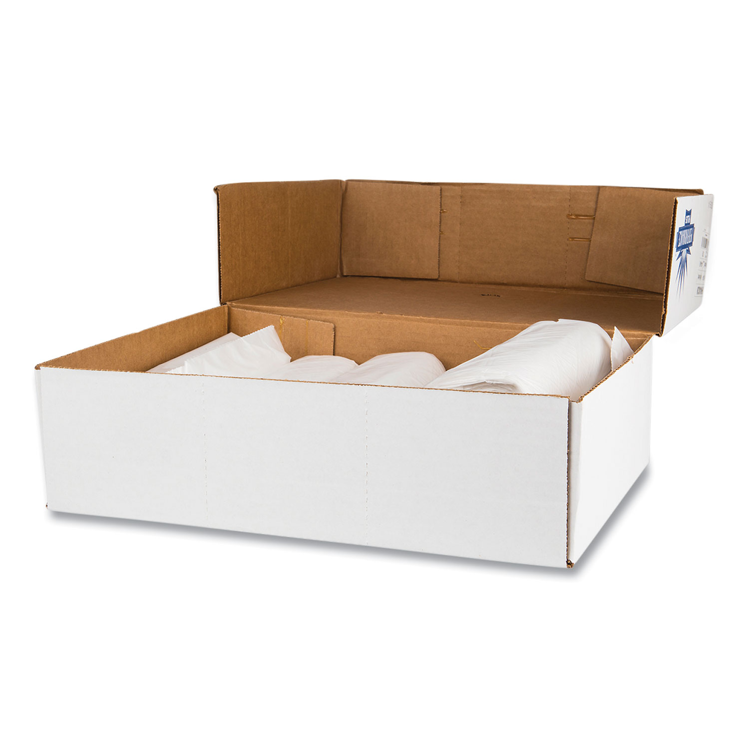 High-Density Commercial Can Liners Value Pack, 60 gal, 14 mic, 38 x 58,  Clear, 25 Bags/Roll, 8 Interleaved Rolls/Carton - US Labels and Materials  Group