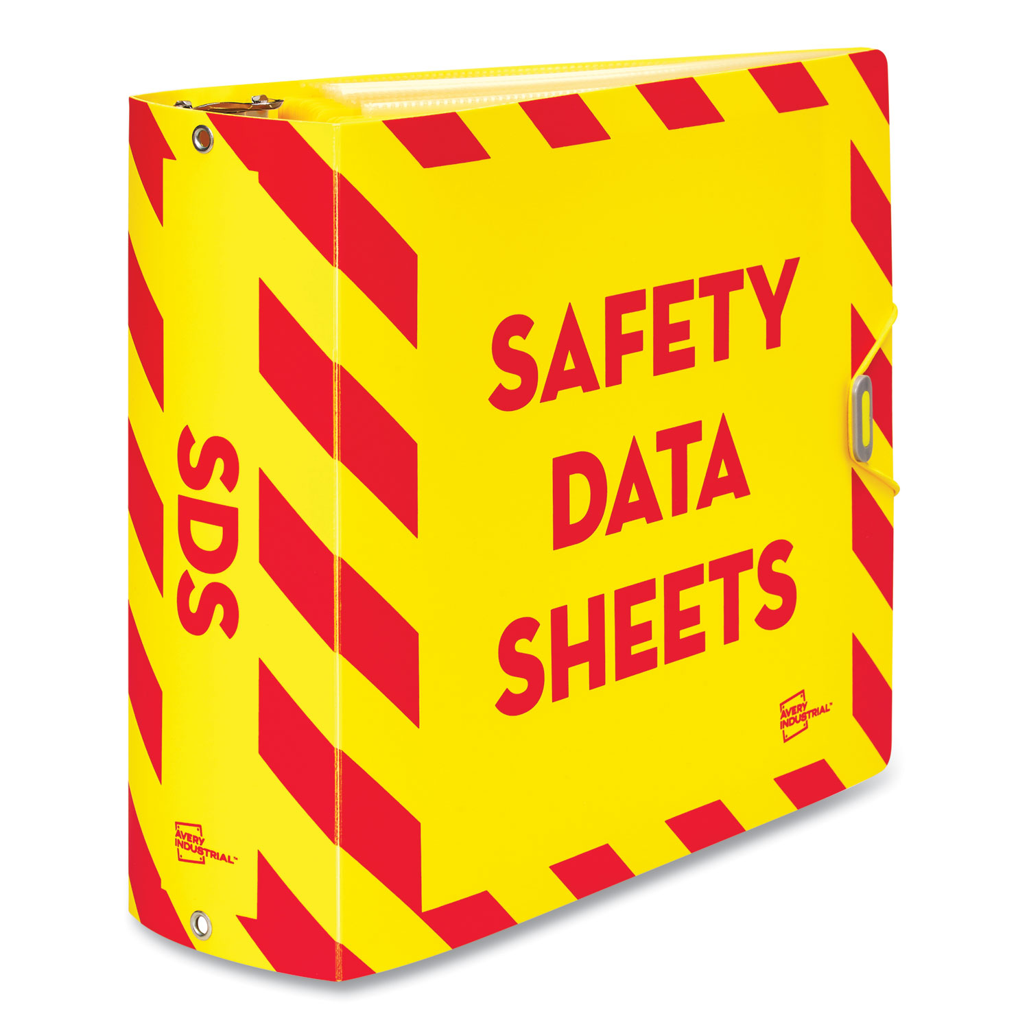 UltraDuty Safety Data Sheet Binder Bundle, 3 Rings, 3″ Capacity, 11 x 8.5, Yellow/Red