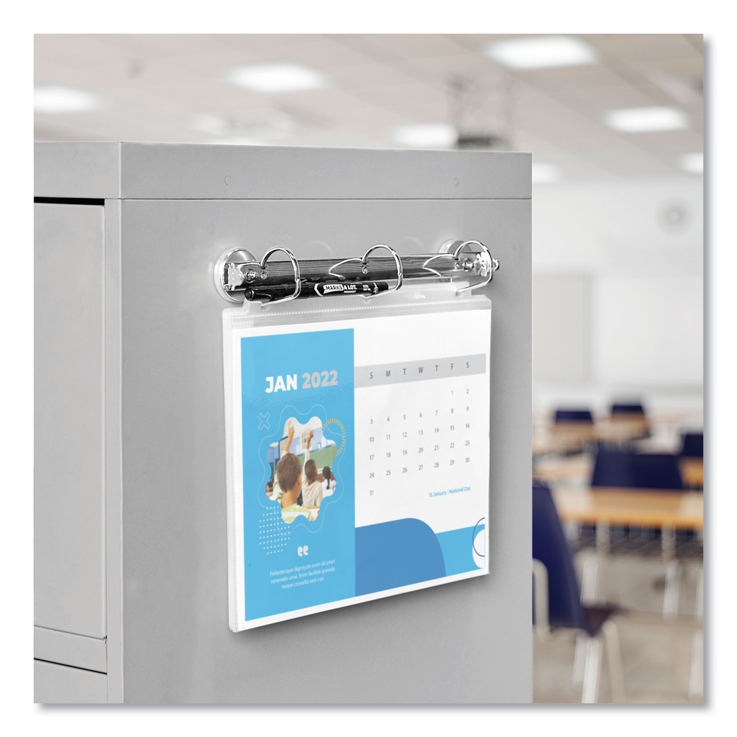 Hanging Binder Rings, 3 Rings, 1.5" Capacity, 11 x 8.5 Reparto