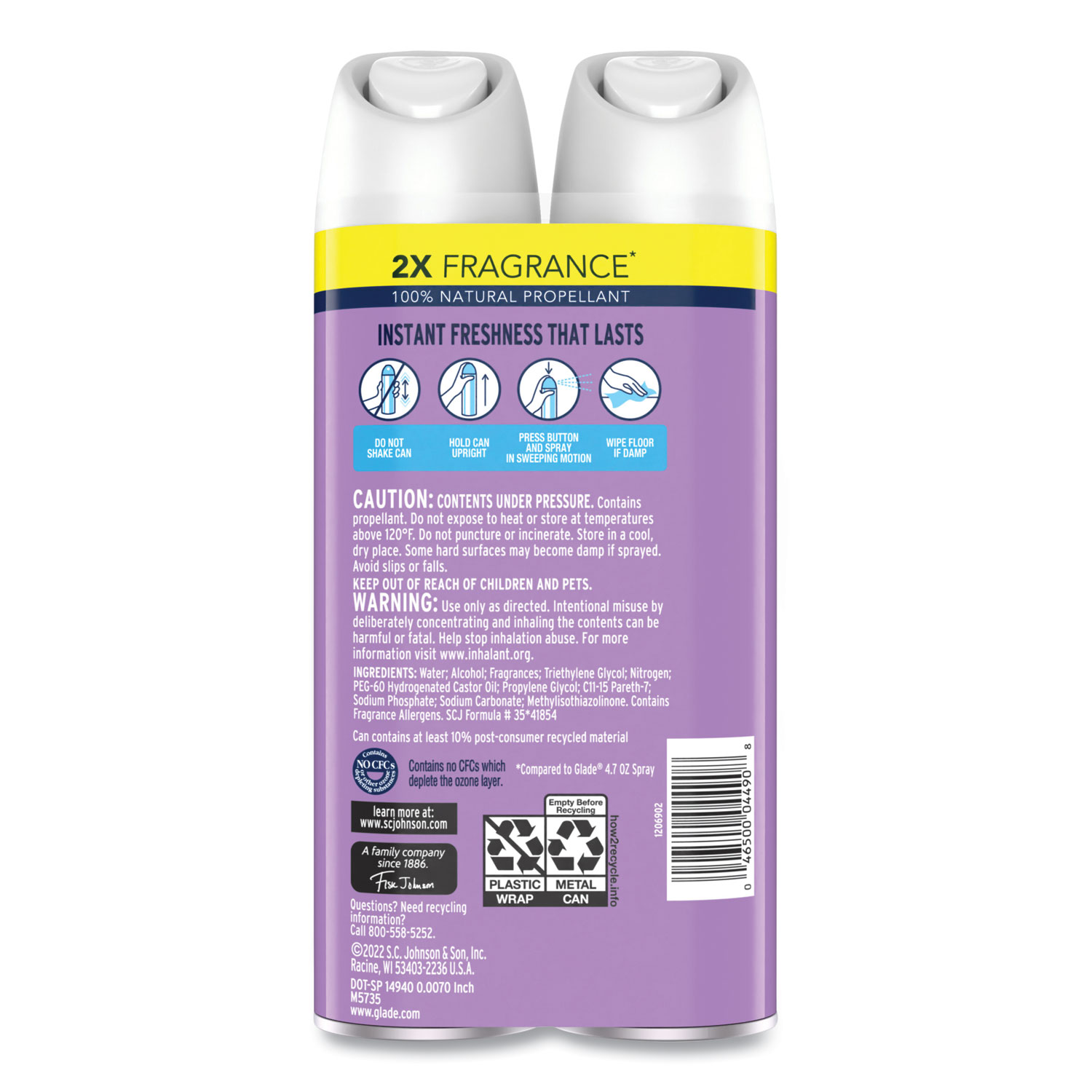 8.3 oz. Lavender and Vanilla Room Air Freshener Spray