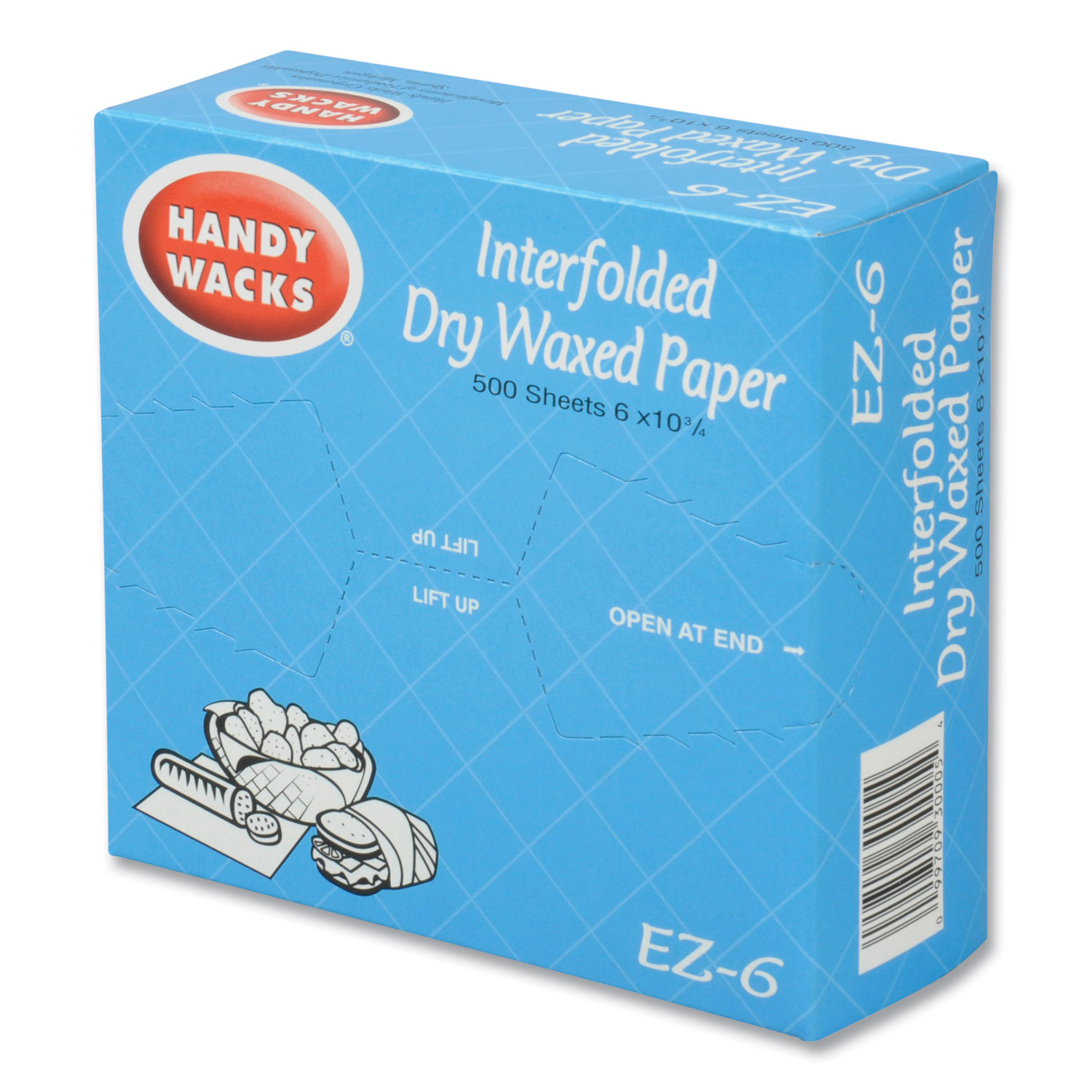 6x10.75 Pop-Up Interfolded Waxed Paper Sheets 500ct