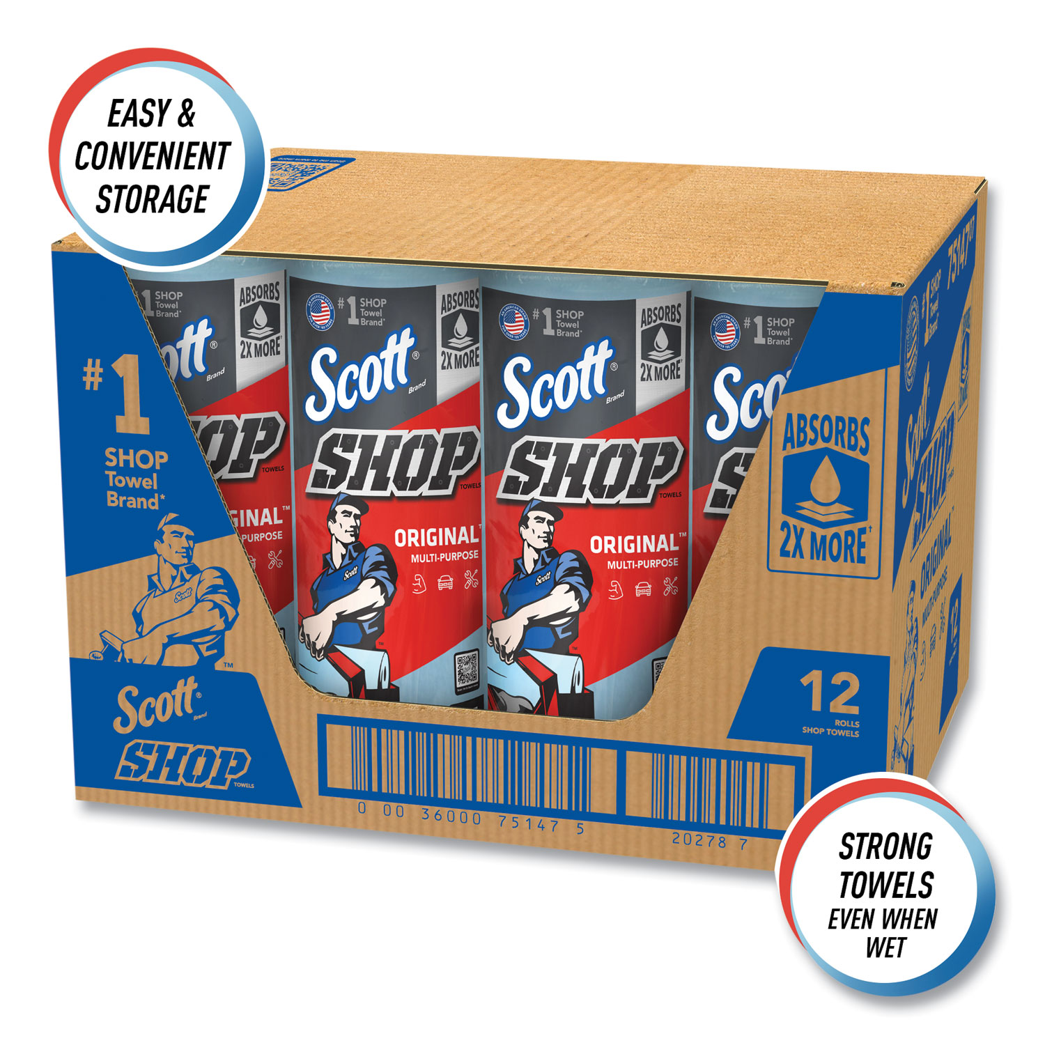 Scott Shop Towels (55/roll)