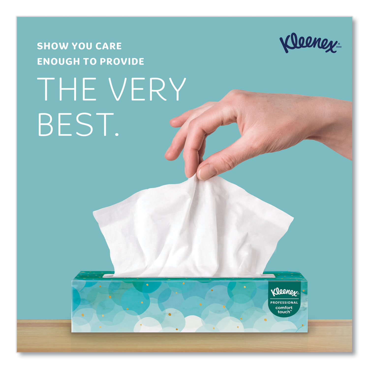 Kleenex® Facial Tissues 8824 - 3 Ply Boxed Tissues - 12 Flat Tissue Boxes x  72 White Facial Tissues (864 sheets)