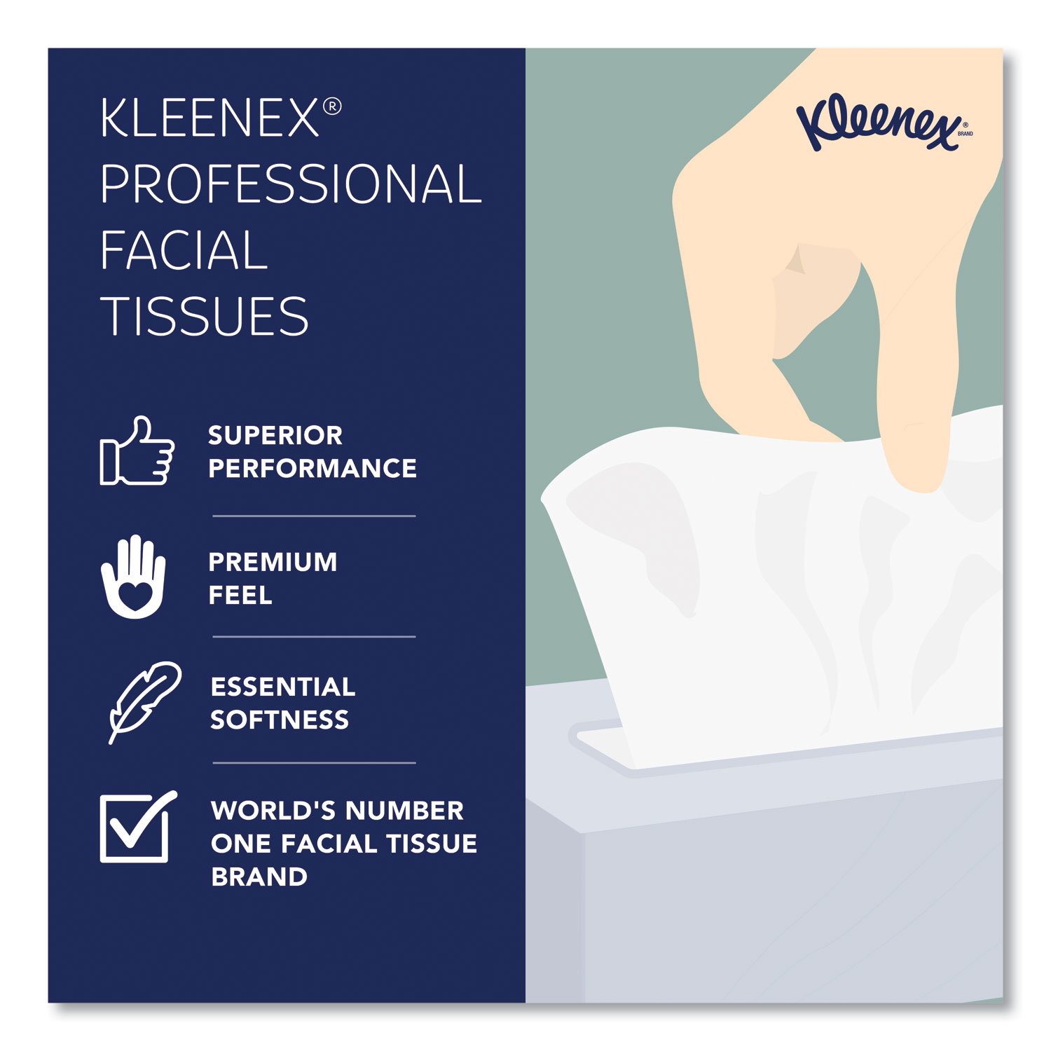 Kleenex Professional Facial Tissue for Business Flat Tissue Boxes 2 Ply  White 100 Tissues Per Box Carton Of 36 Boxes - Office Depot