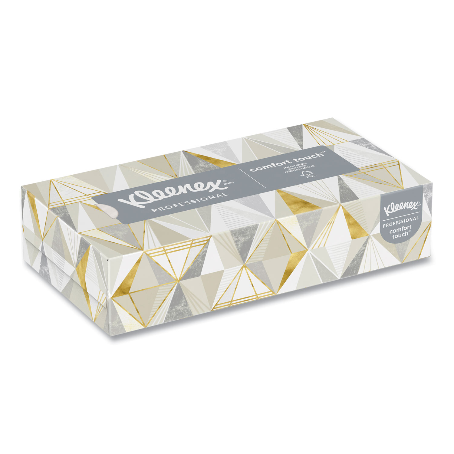 White Facial Tissue, 2-Ply, White, Pop-Up Box, 125 Sheets/Box