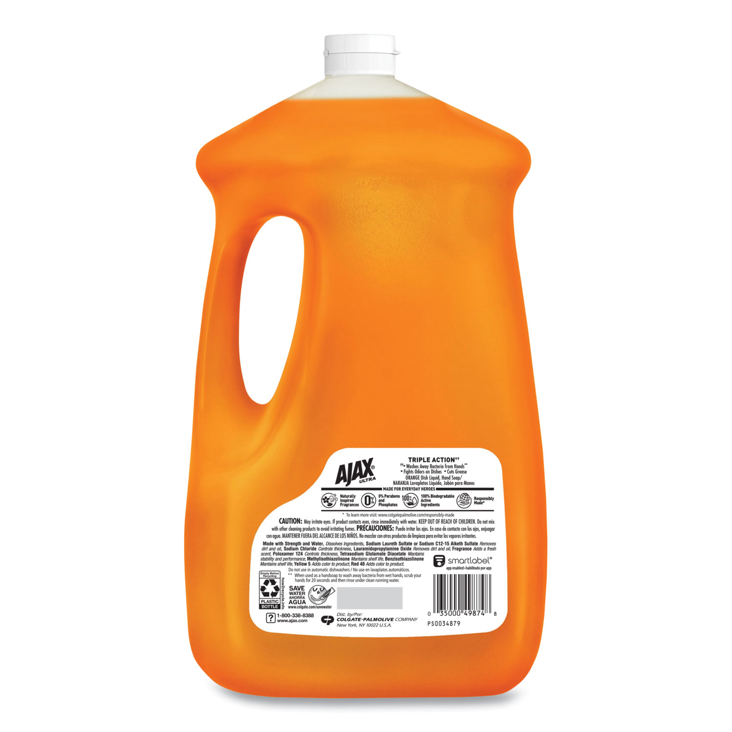 Dish Detergent, Liquid, Antibacterial, Orange, 52 oz, Bottle - ASE Direct