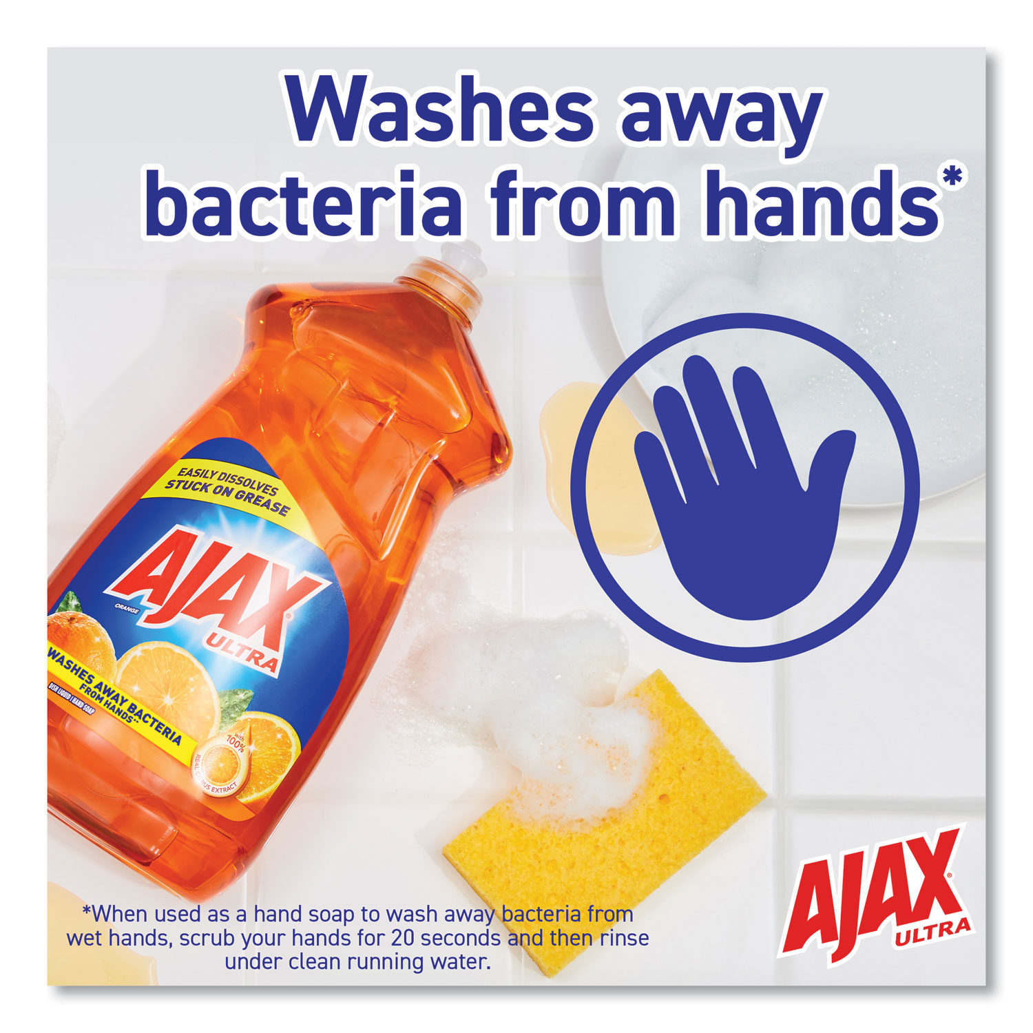 Dish Detergent, Liquid, Antibacterial, Orange, 52 Oz, Bottle | Bundle of 5  Each