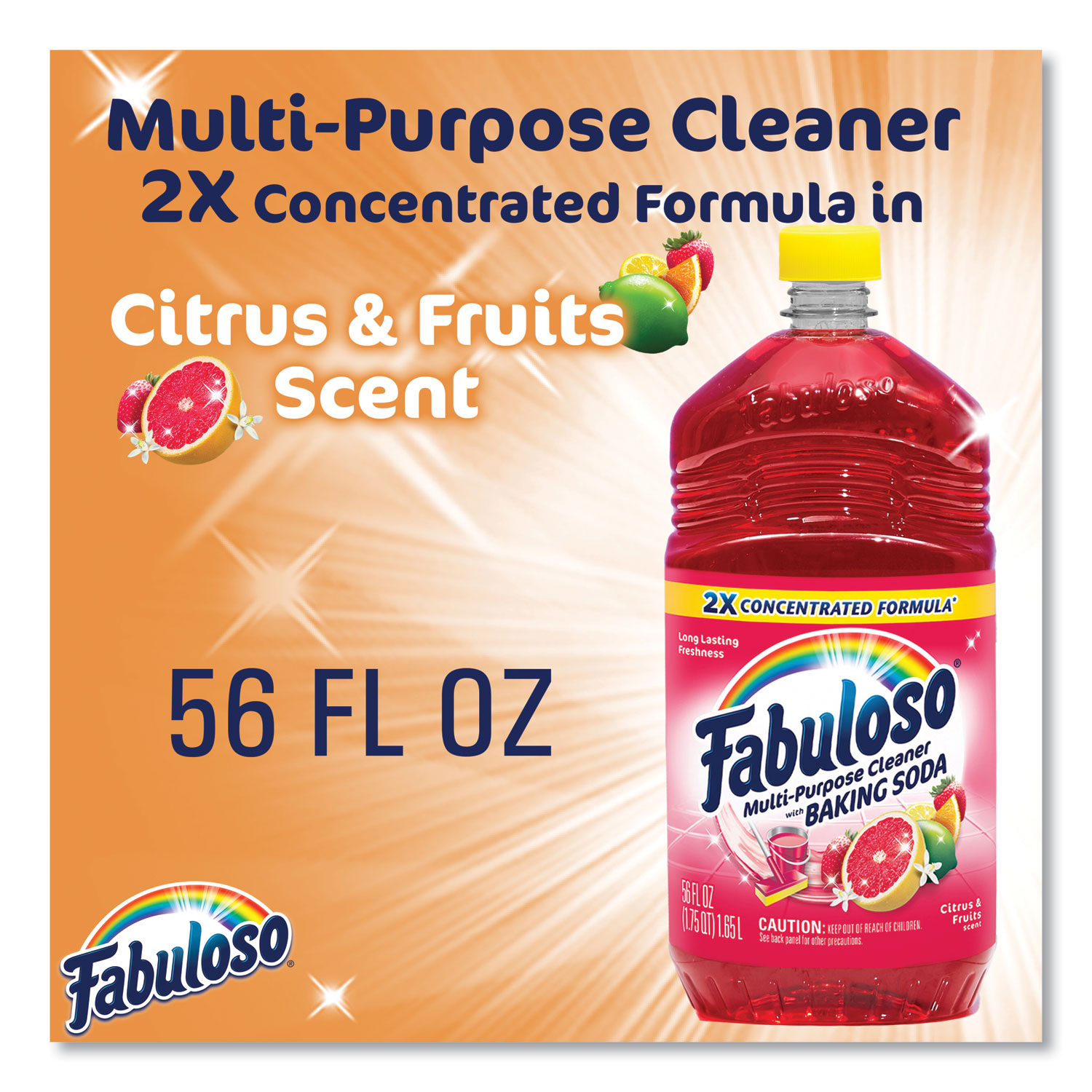 Fabuloso Multi-Purpose Cleaner 2x Concentrated Lavender, 56 fl oz