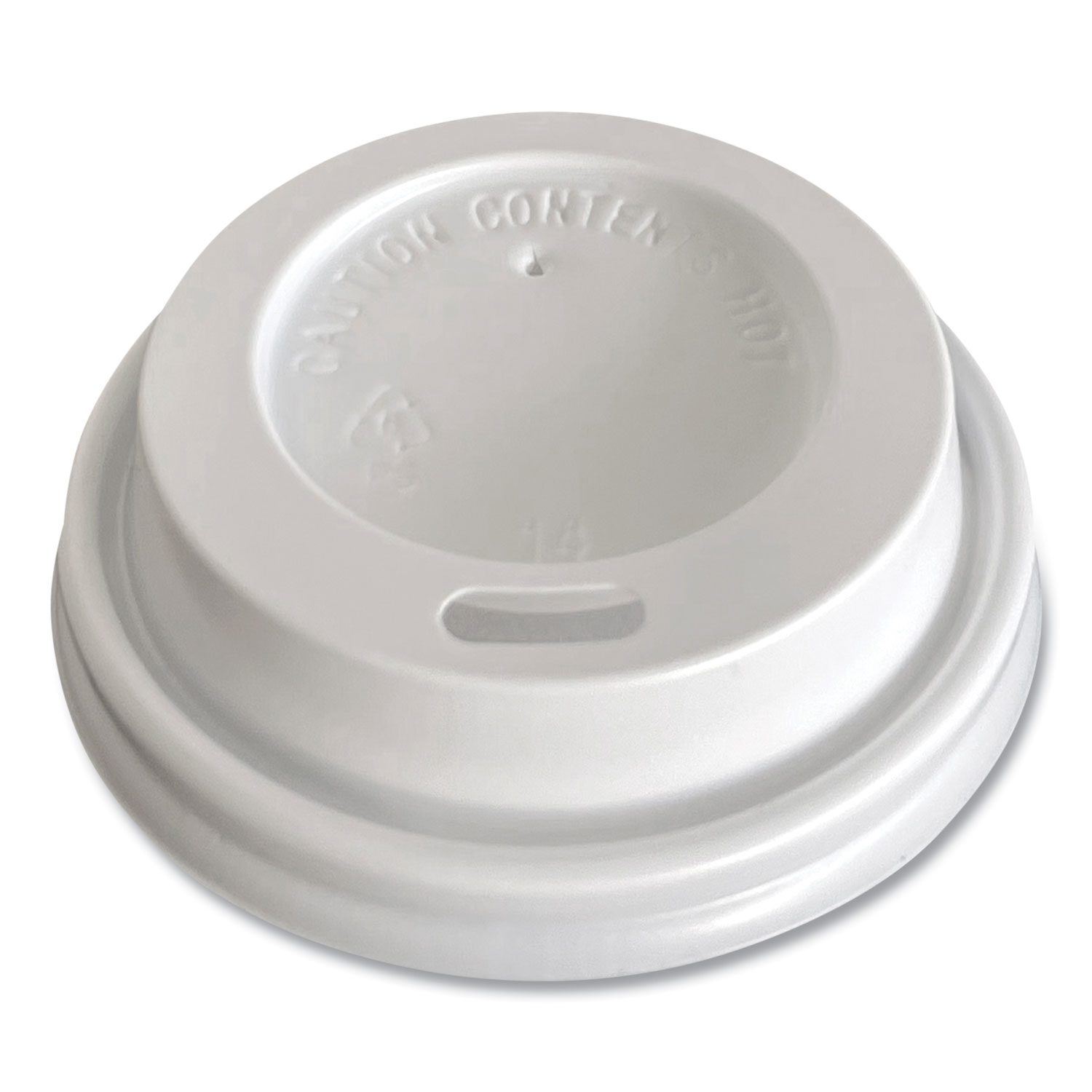 Hot Cup Lids, Fits 4 oz Cup, White, 1,000/Carton