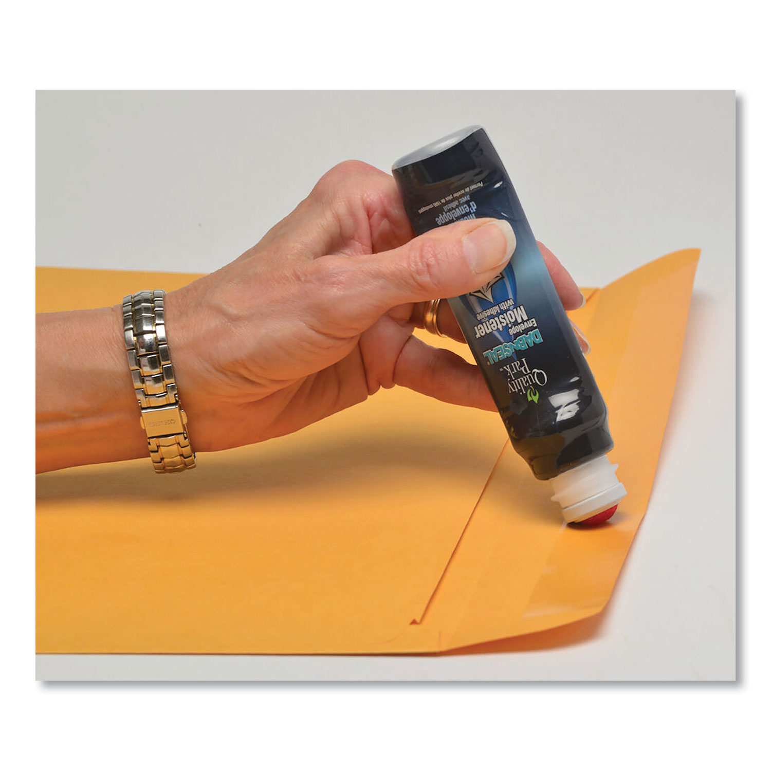 Envelope Moistener with Adhesive, 50 mL, Green - ASE Direct