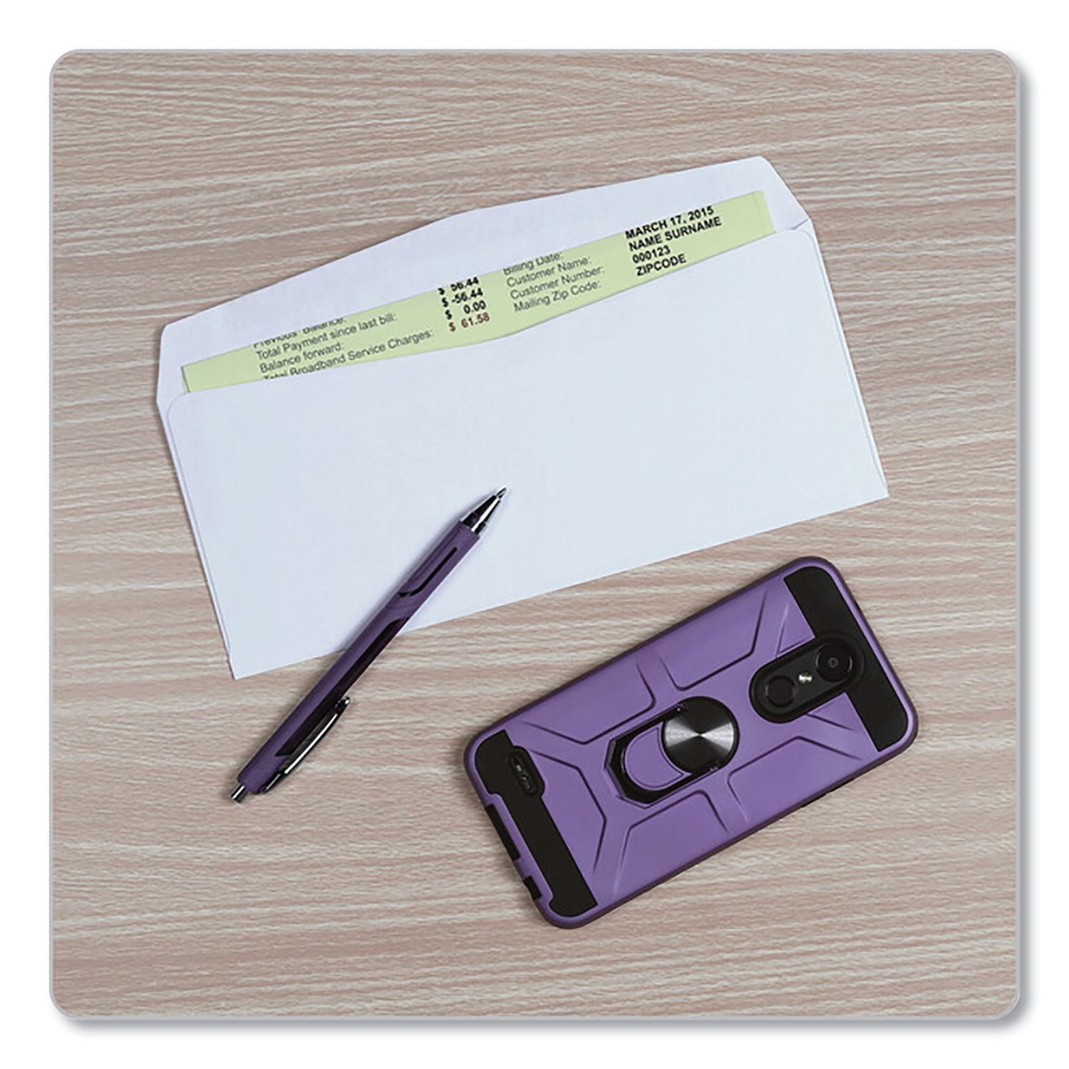 Business Envelope, #10, Commercial Flap, Side Seam, Gummed Closure