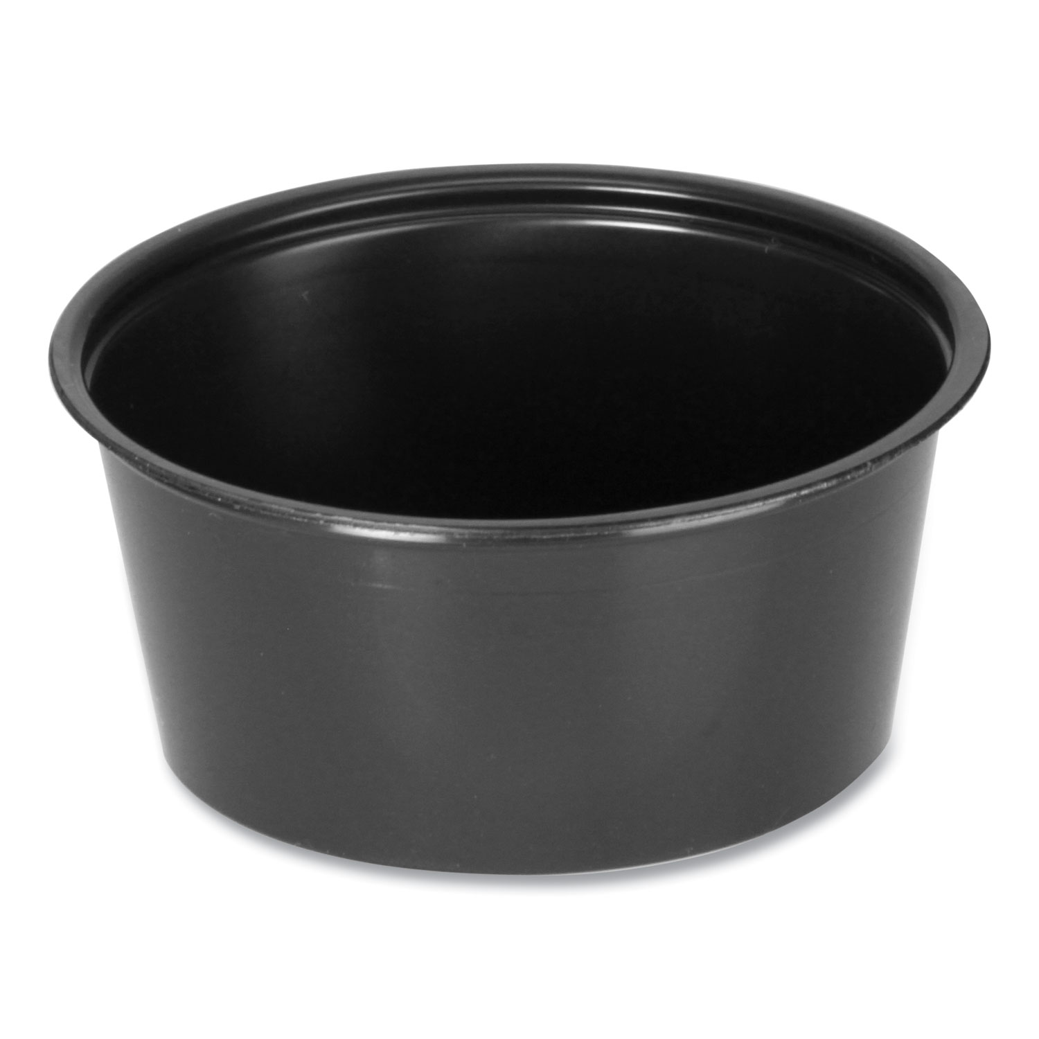 Portion Cups, 2 oz, Black, 2,500/Carton