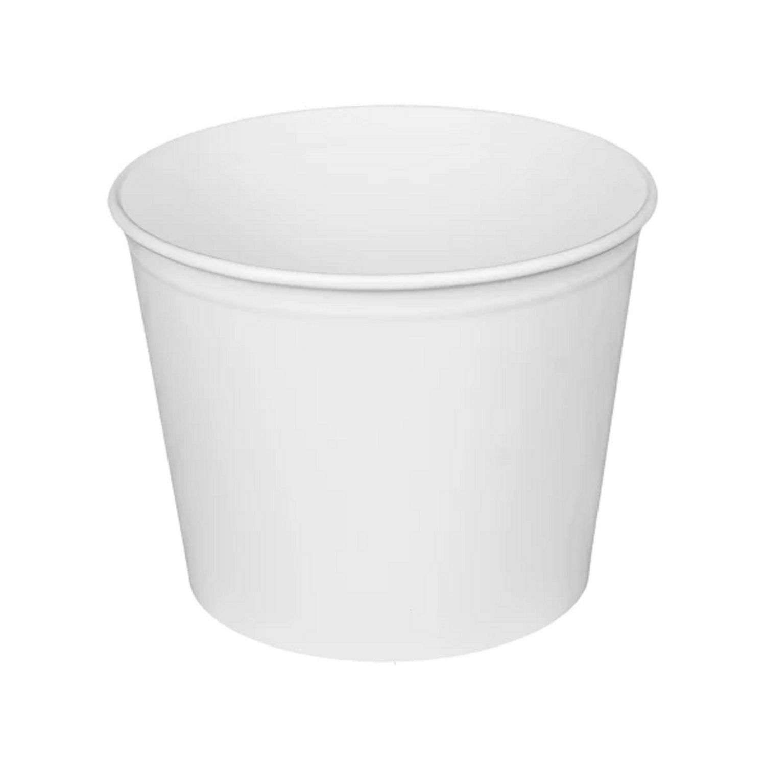 Food Bucket, 85 oz, 7.36″ Dia x 6″h, White, Paper, 180/Carton