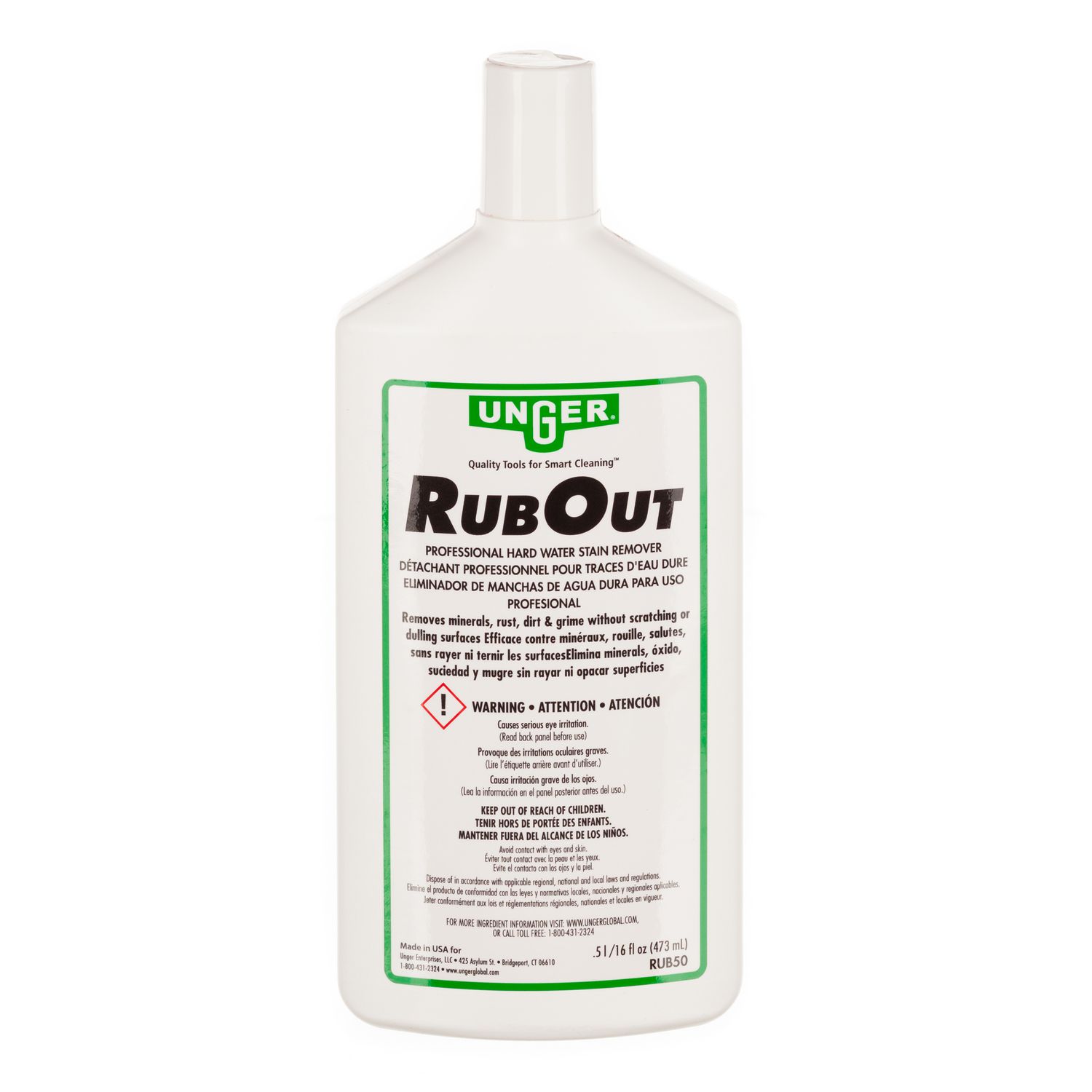 RubOut Glass Cleaner, 16 oz Bottle, 12/Carton