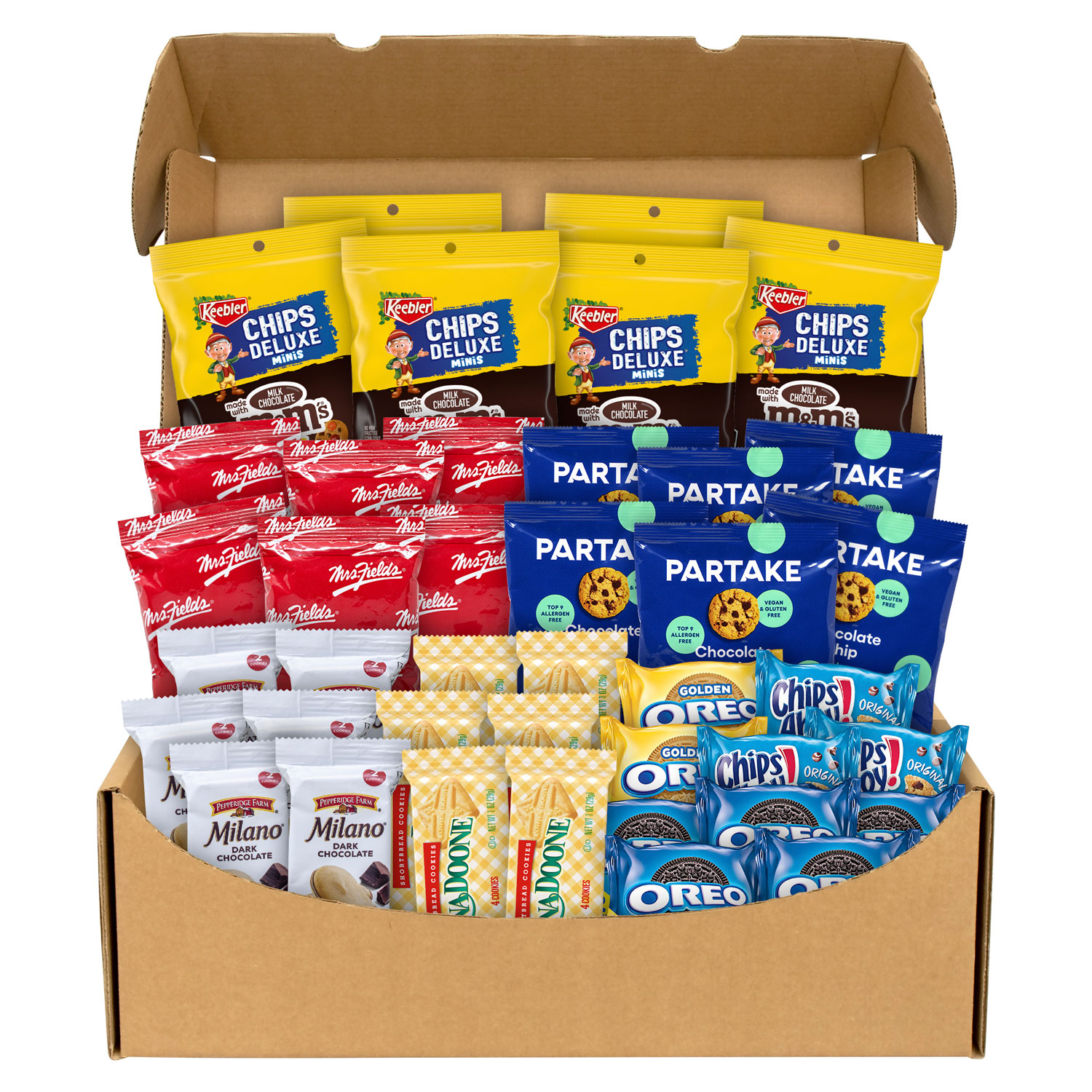 Cookie Lover’s Snack Box, 40 Assorted Snacks/Box