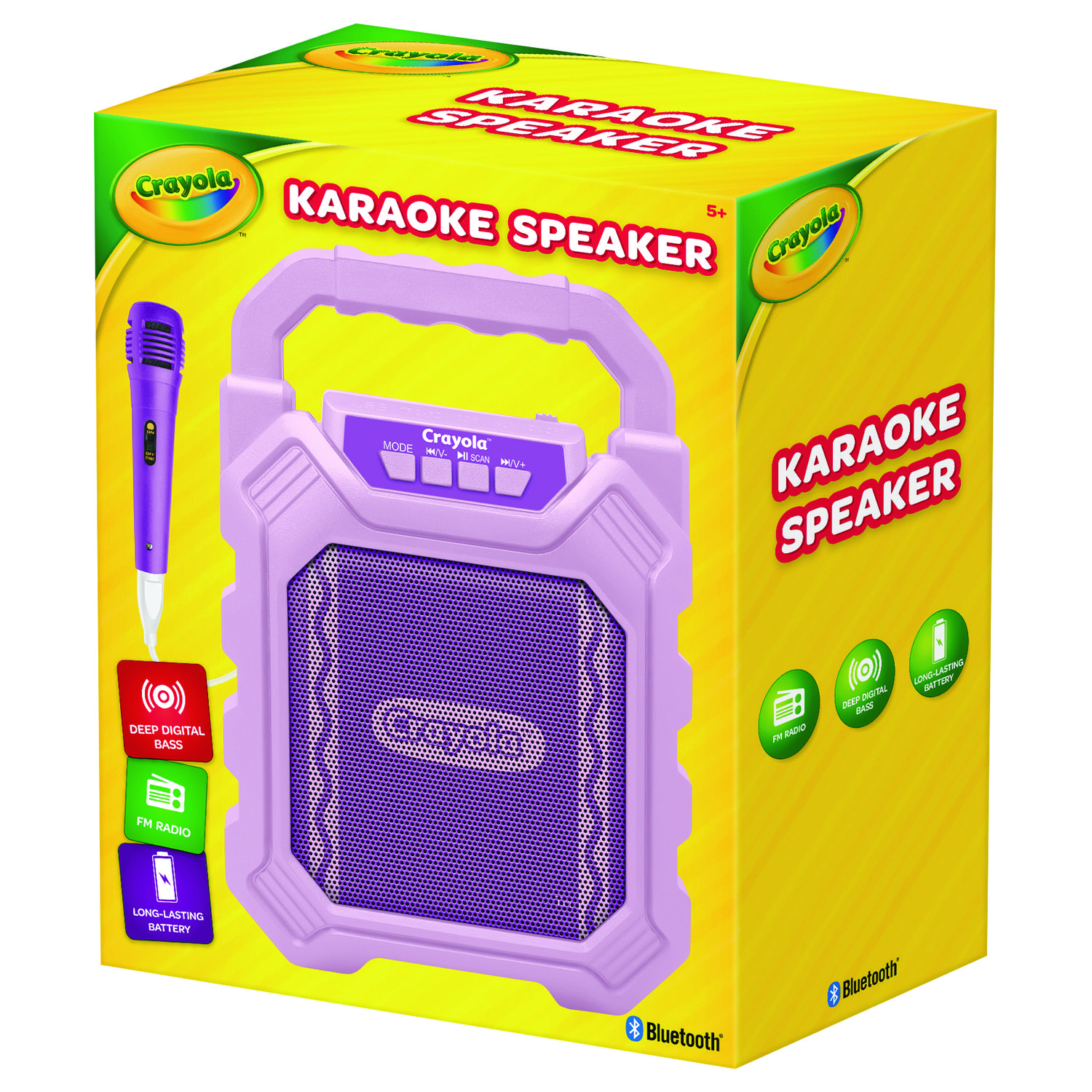 Karaoke Speaker, Bluetooth, Purple