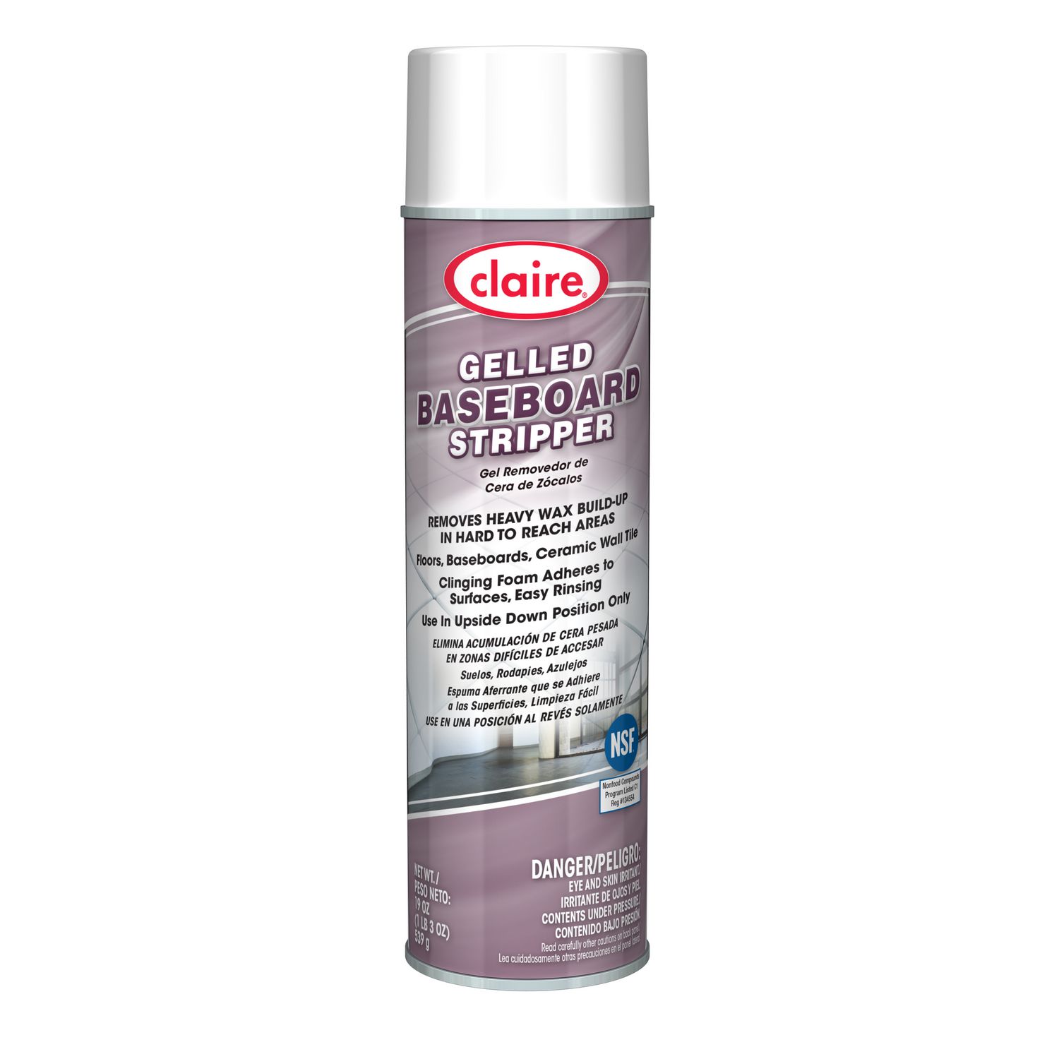 Gelled Baseboard Stripper, Pine Scent, 19 oz Aerosol Spray, 12/Carton